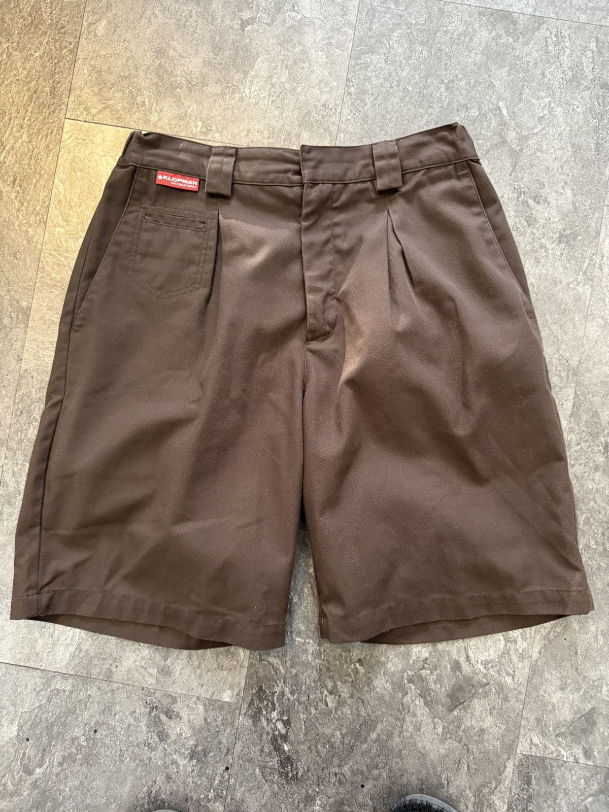 GR10K SS21 Brown Klopman Curacau Twill Shorts Size US 30 / EU 46 - 1 Thumbnail