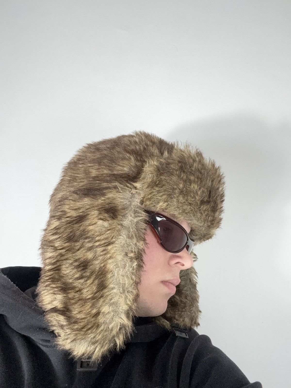 Le Grande Bleu (L.G.B.) Vintage Y2K Fuzzy Fur Ushanka Hat if six was nine LGB Style Size ONE SIZE - 7 Thumbnail