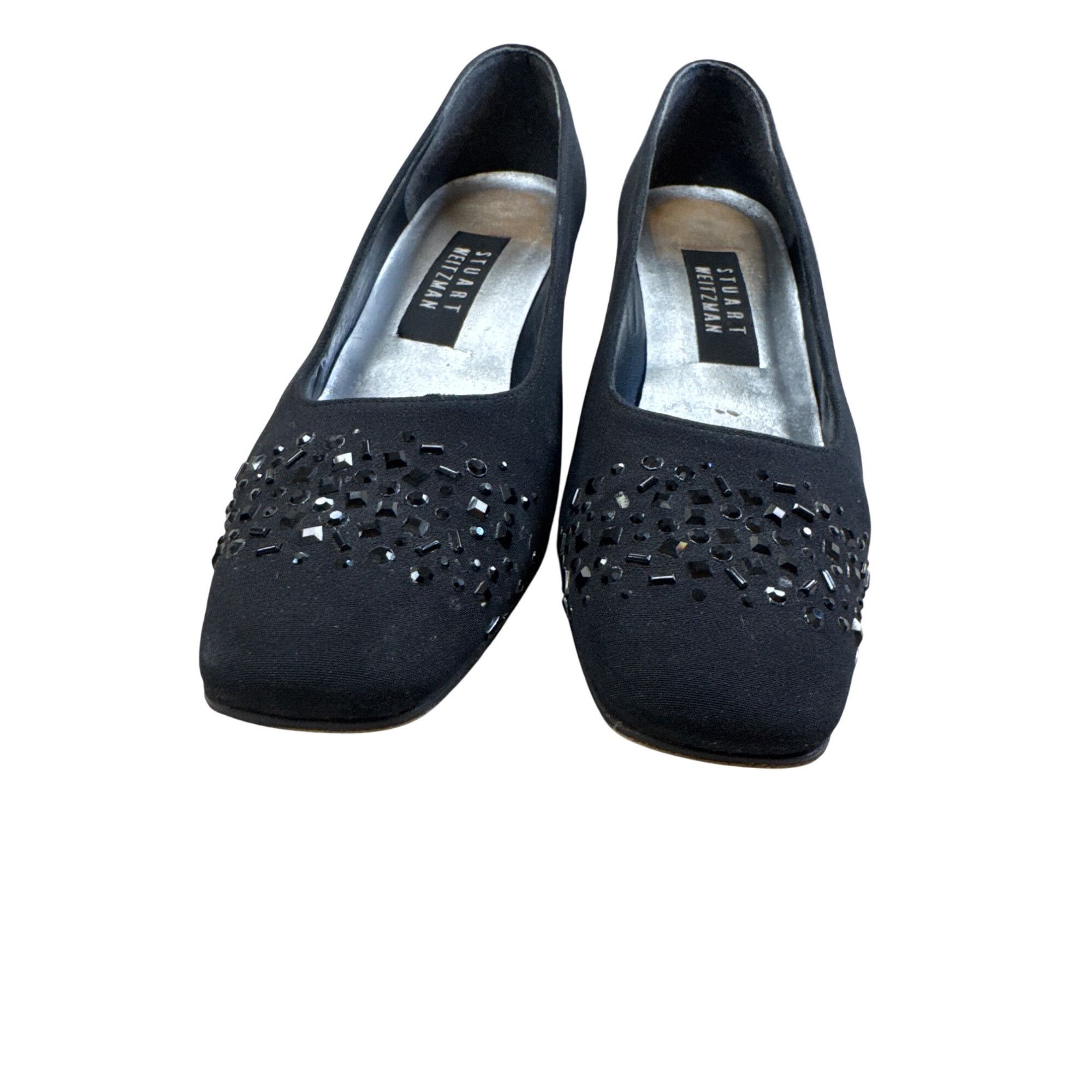 Stuart Weitzman Stuart Weitzman Womens Black Leather Heeled 2.5 " Shoes Siz Size US 7 / IT 37 - 6 Thumbnail