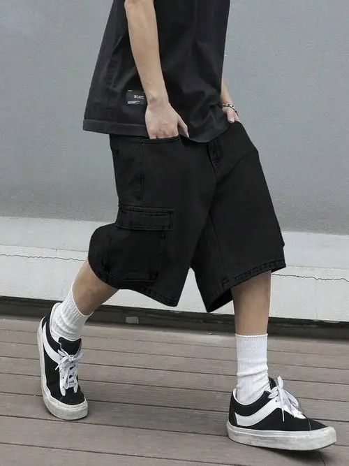 Jean Cargo Y2k Shorts Jorts jeans washed Size US 32 / EU 48 - 1 Thumbnail