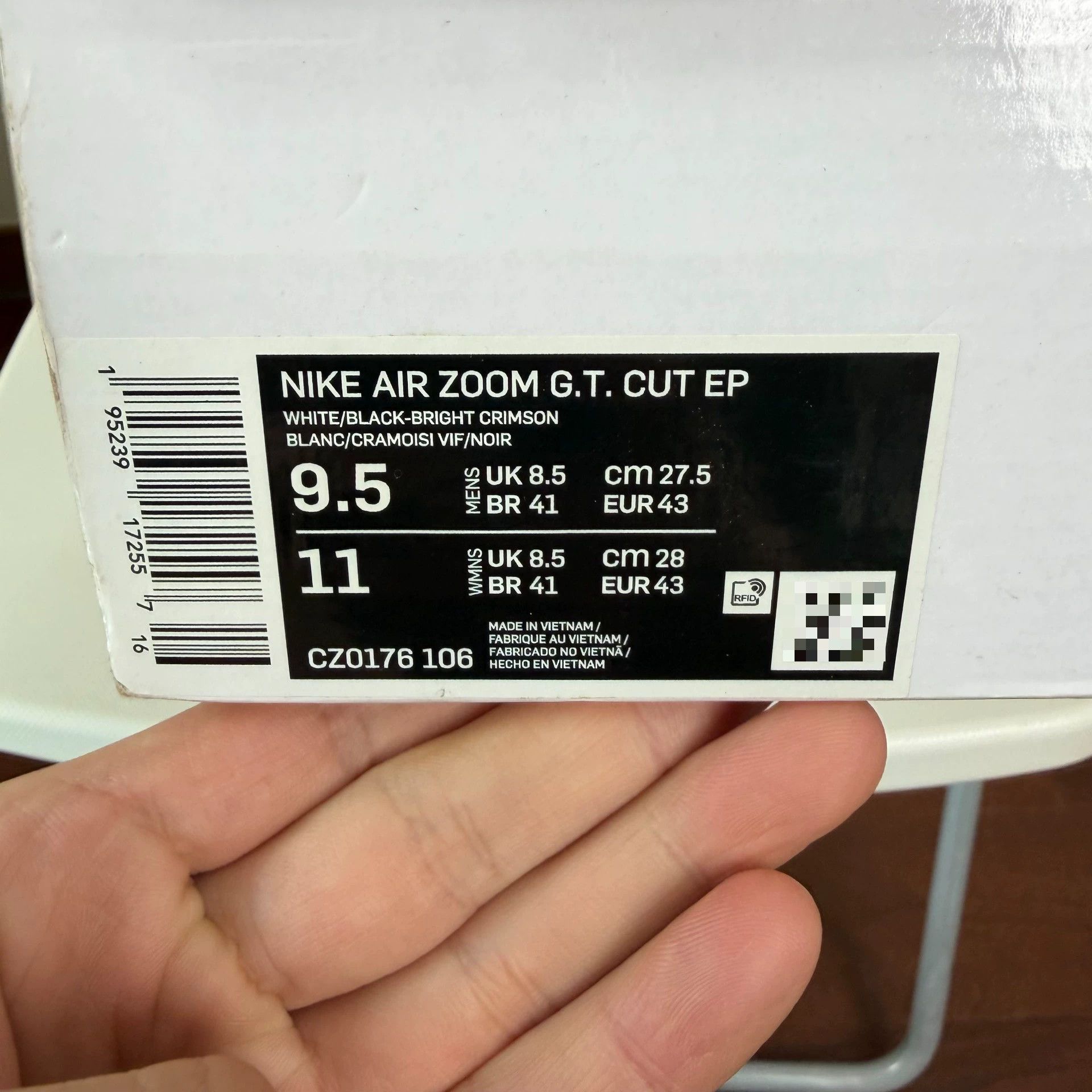 Nike Nike Air Zoom G.T. Cut 1 Wht/Pnk Low Unisex Bball CN Size US 10 / EU 43 - 9 Thumbnail