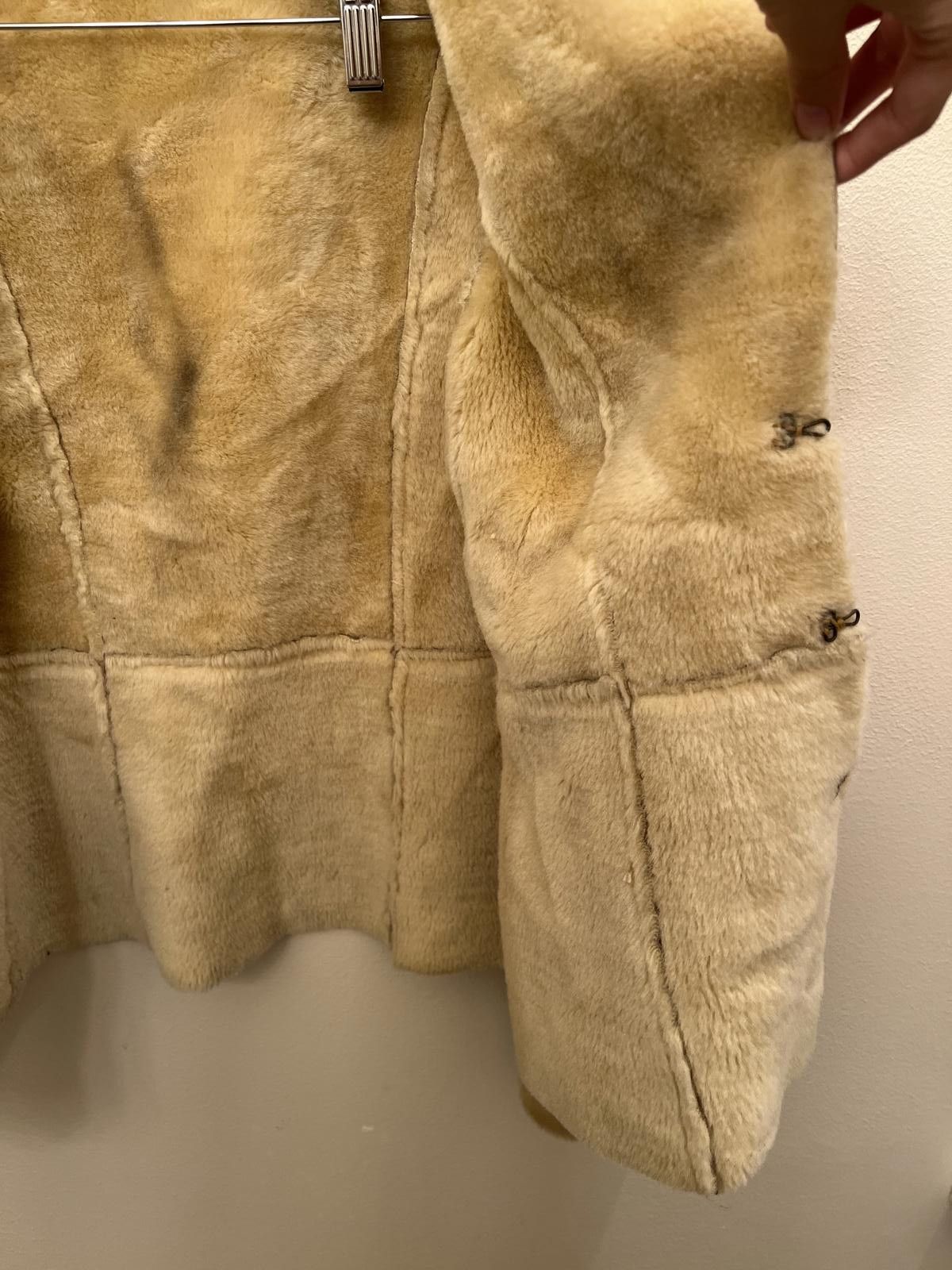 Designer Vintage Arden B. Suede Shearling Jacket Size L / US 10 / IT 46 - 5 Thumbnail