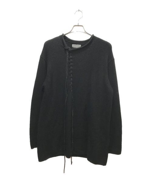 image of Yohji Yamamoto Pour Homme 21Aw Wool Knit in Black, Men's (Size Large)