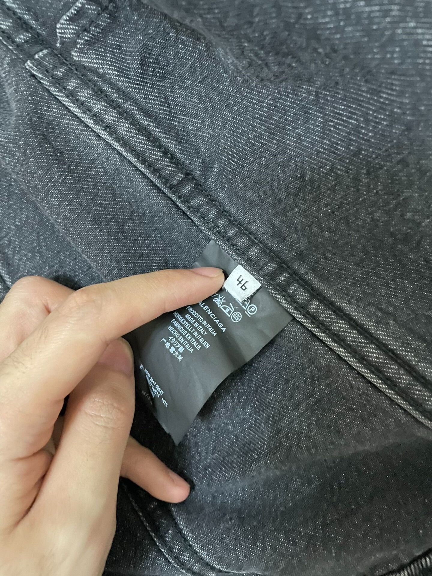 Balenciaga Balenciaga Black Sinners Denim Jacket Size US S / EU 44-46 / 1 - 5 Thumbnail