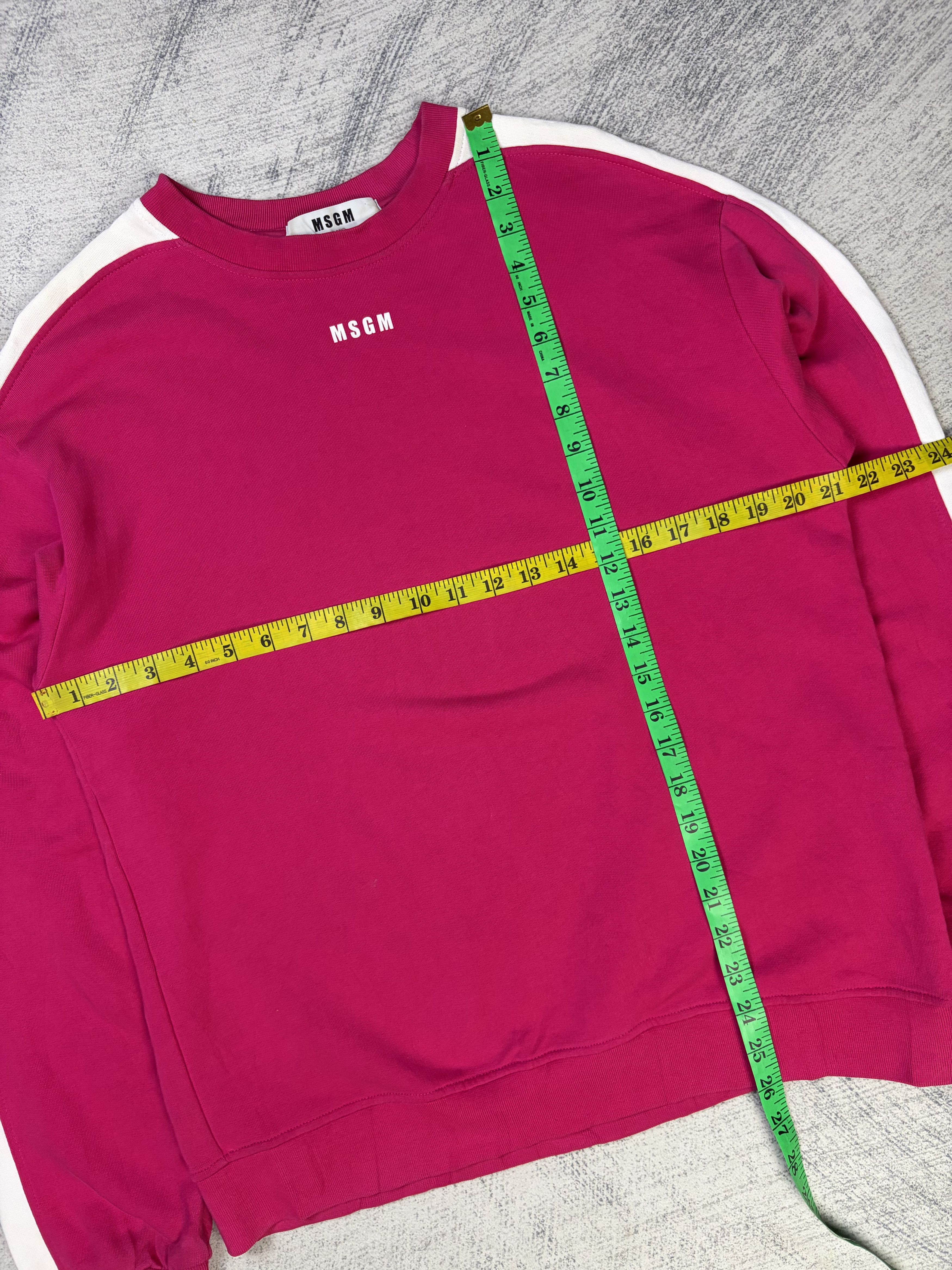 MSGM MSGM Pink Sweatshirt Centre Logo Made in Italy Size M / US 6-8 / IT 42-44 - 11 Thumbnail