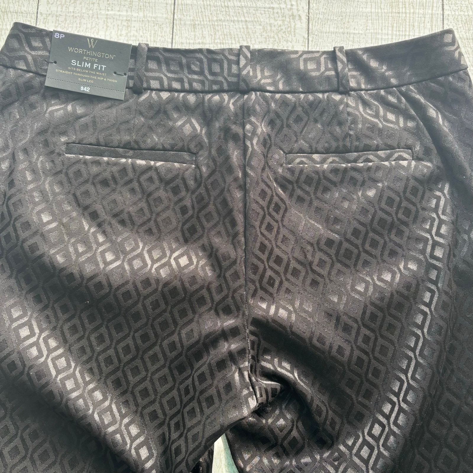 Worthington Worthington Black Slim Fit Ankle Pants NWT Size 8P Size 30" / US 8 / IT 44 - 13 Thumbnail