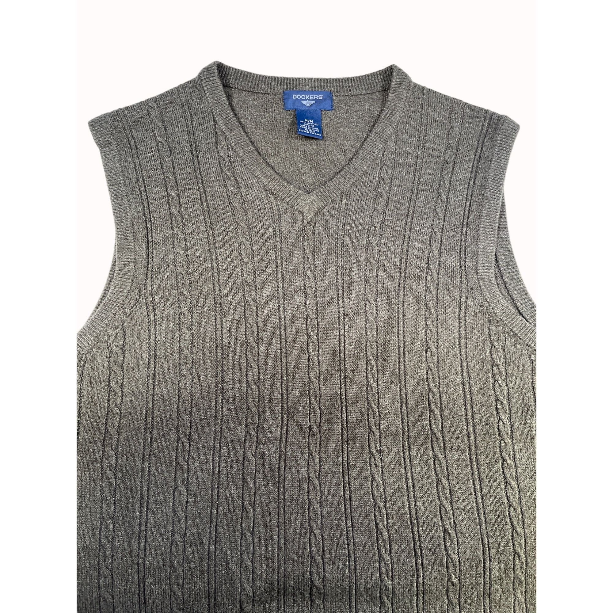 Dockers Dockers Mens Green Acrylic Sweater Vest Size M SKU 6548 Size US M / EU 48-50 / 2 - 3 Thumbnail