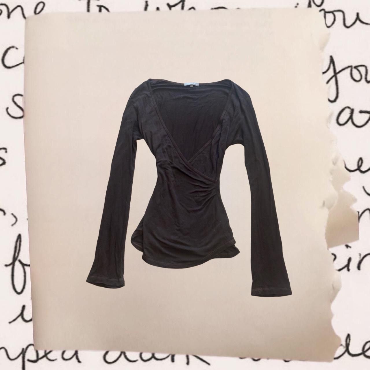James Perse dark brown long sleeve top with flared sleeves Size XS / US 0-2 / IT 36-38 - 1 Thumbnail