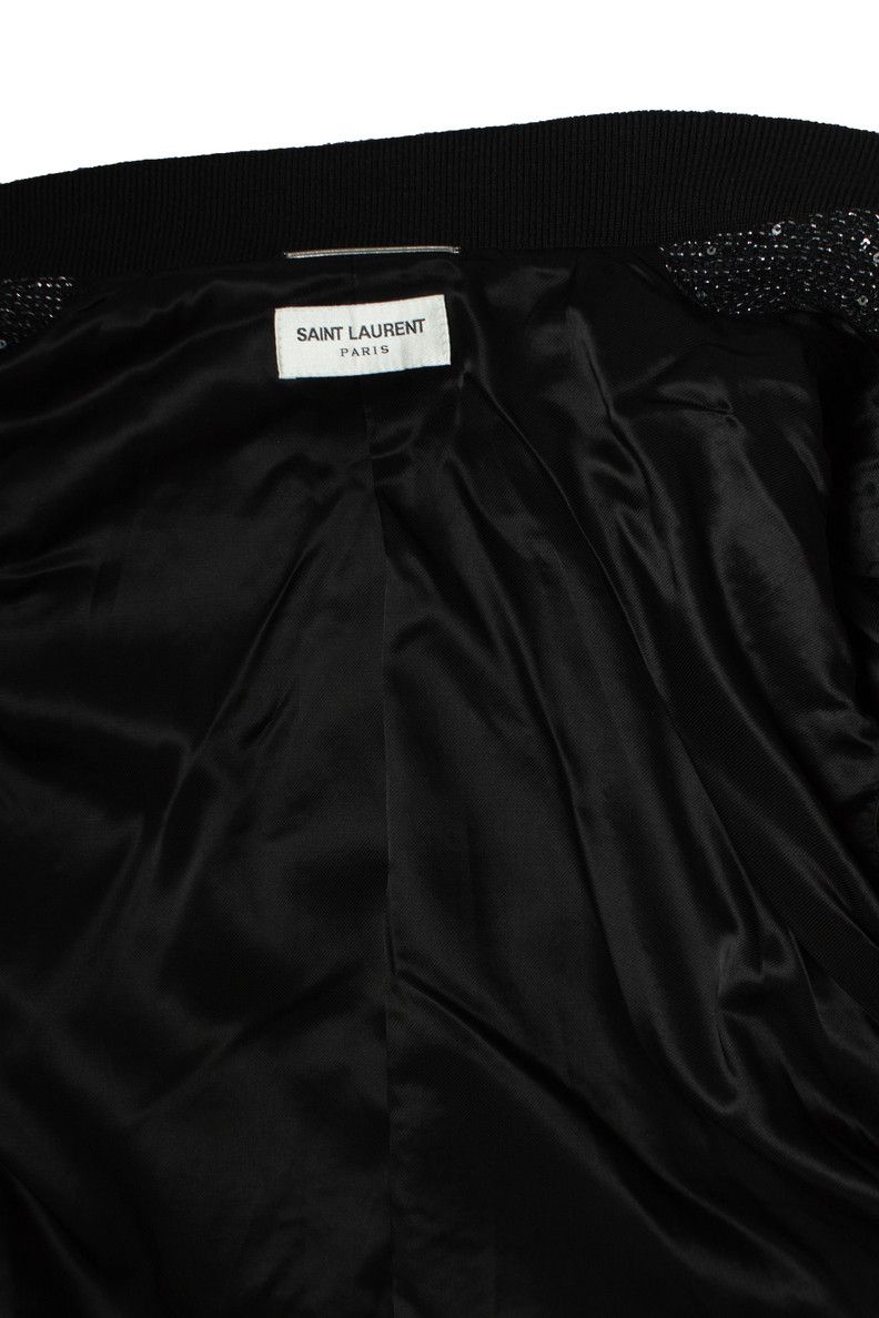 Saint Laurent Paris Saint Laurent, 2019 embellished woven bomber jacket Size US M / EU 48-50 / 2 - 7 Thumbnail