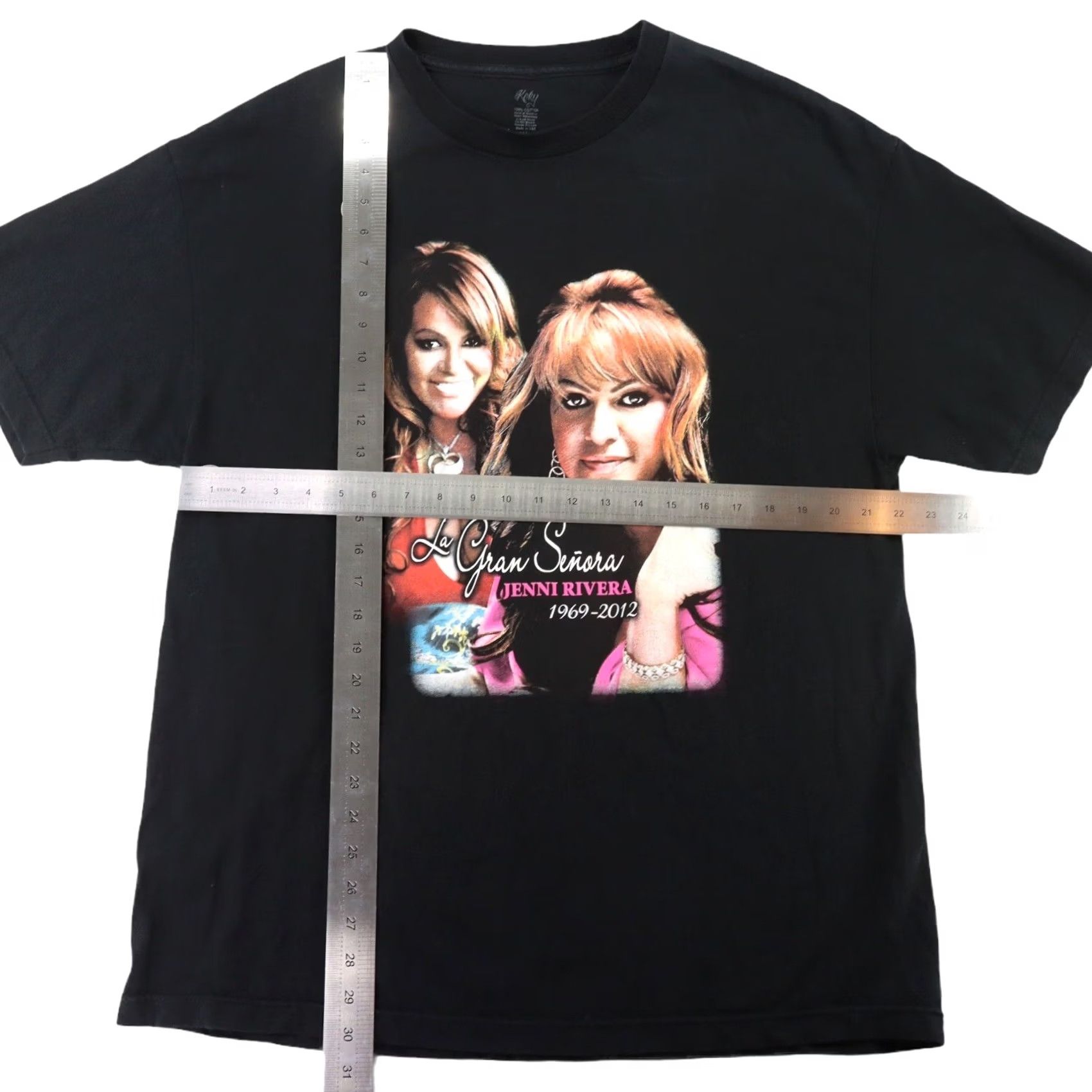 Vintage Jenni Rivera Descanse En Paz RIP tshirt XL Black Men T-Shirt 1969 - 2012 Koky Descanse En Paz RIP Tshirt XL Black Men Size US XL / EU 56 / 4 - 3 Thumbnail