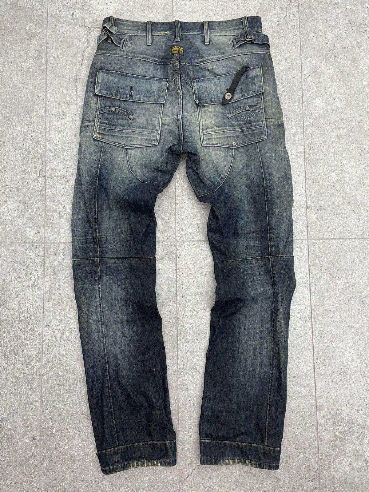 G-Star × Vintage Vintage G star Raw 5620 jeans double knee Size US 32 / EU 48 - 9 Thumbnail