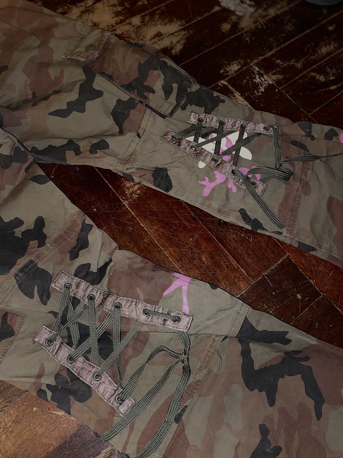 Japanese Brand × Vintage vintage y2k camo ski pants streetwear multi pocket 90s Size 28" / US 6 / IT 42 - 8 Thumbnail