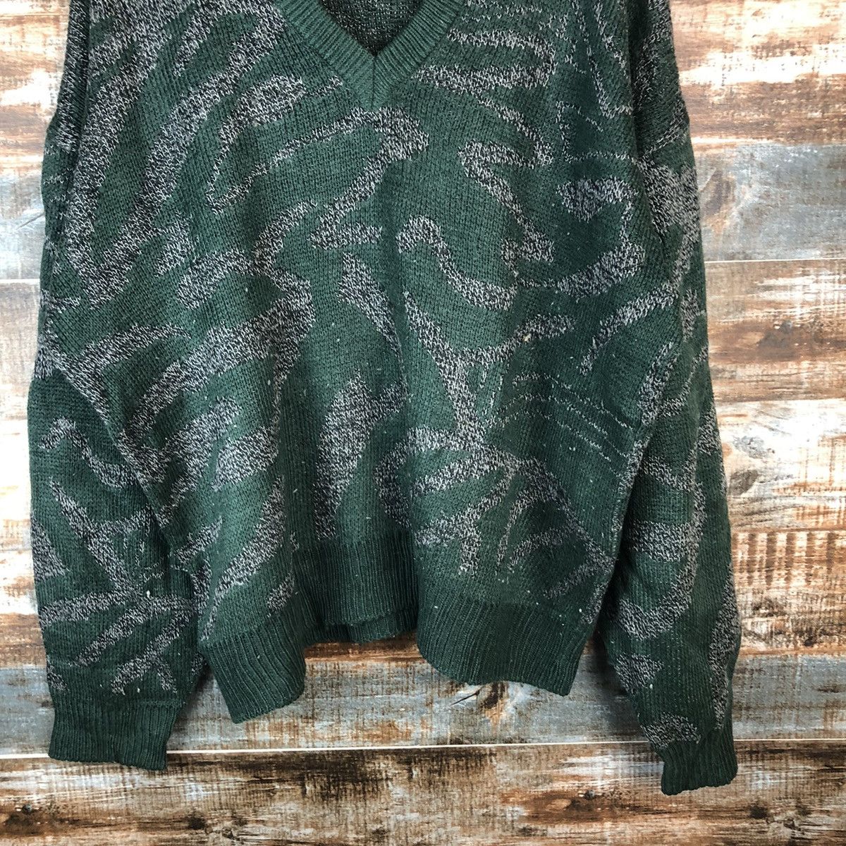 Homespun Knitwear Villa St made in japan vintage Green Knitwear #A2041 Size US XL / EU 56 / 4 - 6 Thumbnail