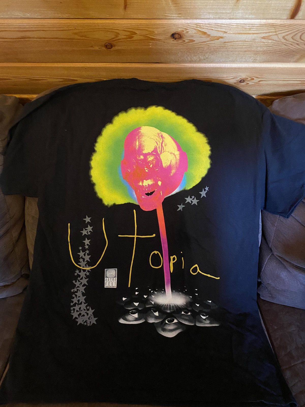 Travis Scott AstroWorld 2021 Utopia Tee Size US L / EU 52-54 / 3 - 2 Thumbnail