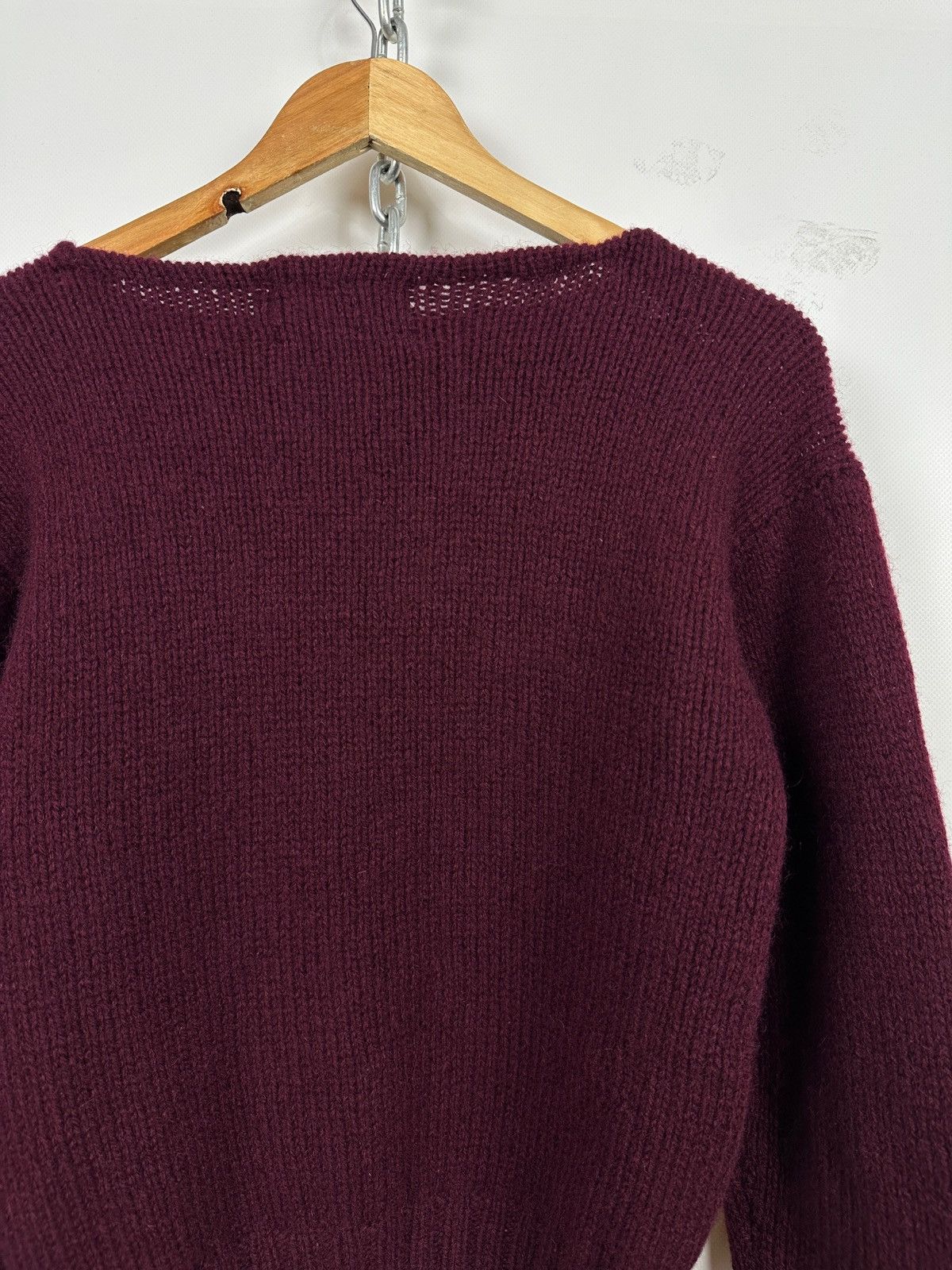 Polo Ralph Lauren 80s Vintage Ralph Lauren Pheasant Wool Hand Knit Sweater Size M / US 6-8 / IT 42-44 - 13 Thumbnail