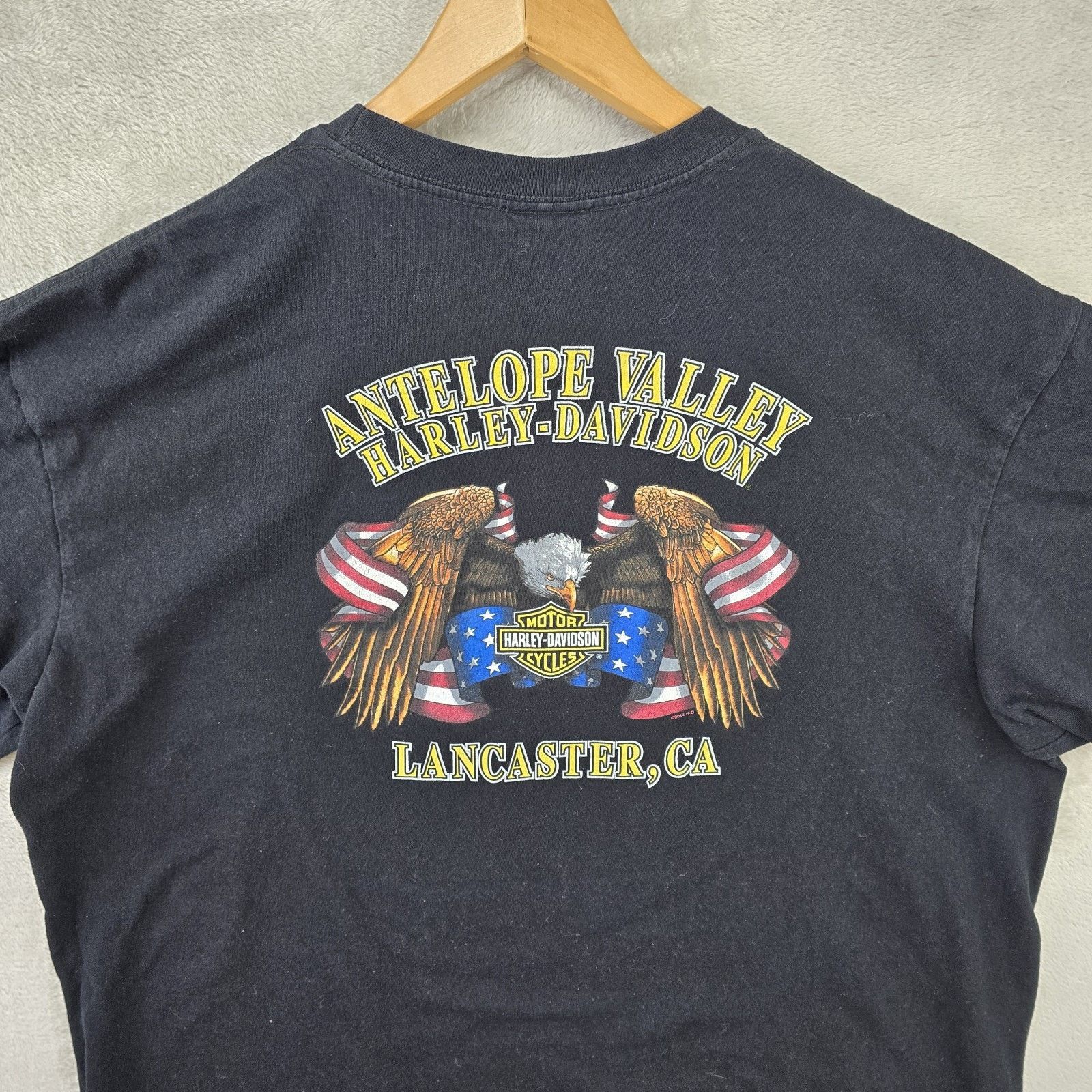 Harley Davidson Harley Davidson Shirt Mens XXL Eagle Lancaster Ca Biker Y2K Size US XXL / EU 58 / 5 - 11 Thumbnail