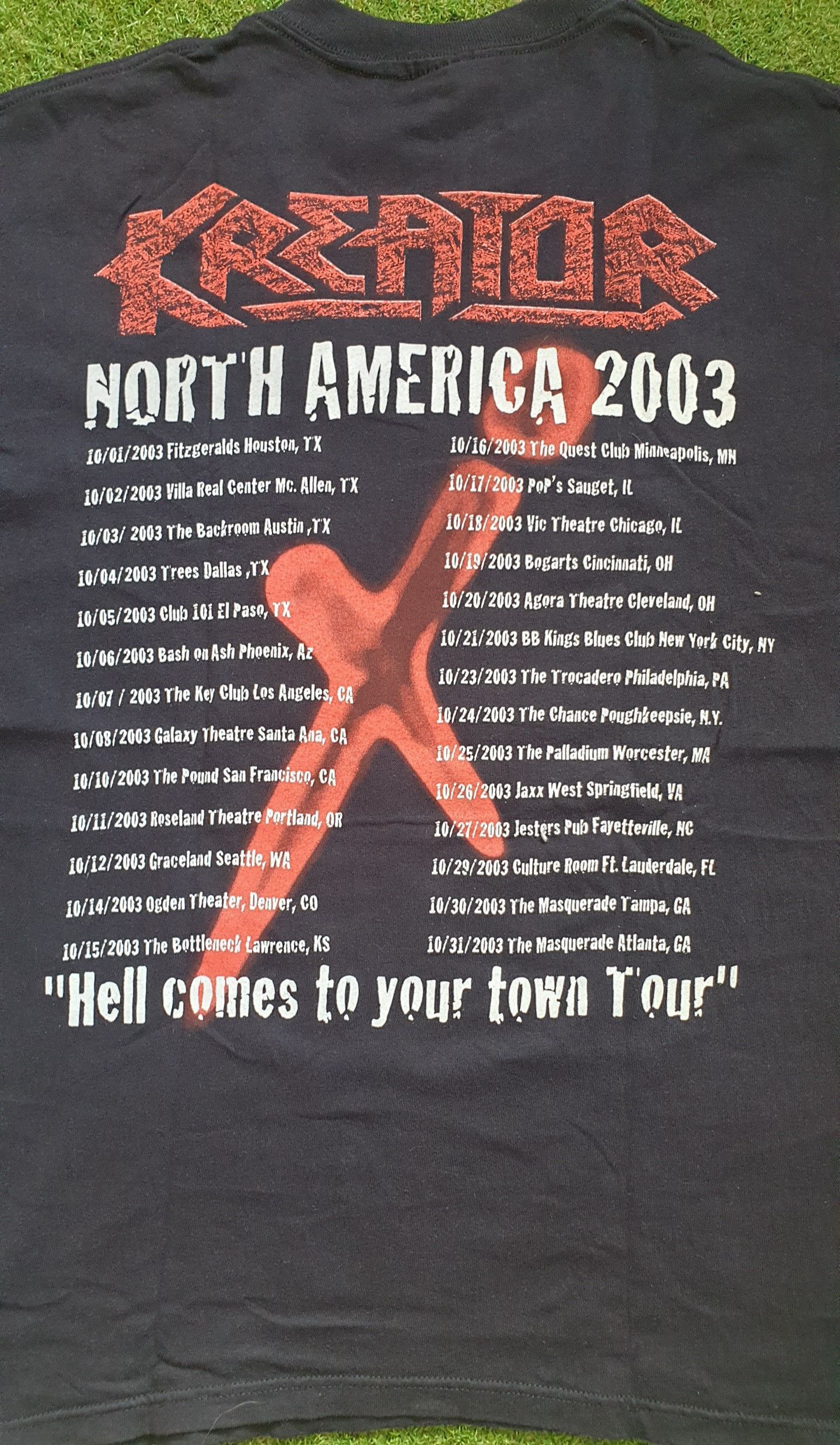 Anvil × Band Tees KREATOR - TOUR 2003 (Cr 2002) Size US L / EU 52-54 / 3 - 4 Thumbnail