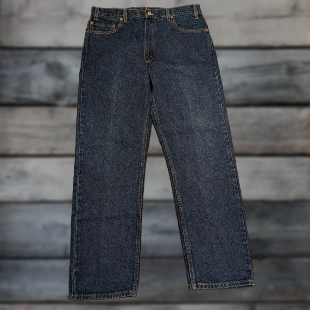 Levi's VINTAGE Levi's Jeans 36 x 30 Regular Dark Wash Denim 505 Straight Leg Men’s Size US 36 / EU 52 - 1 Thumbnail