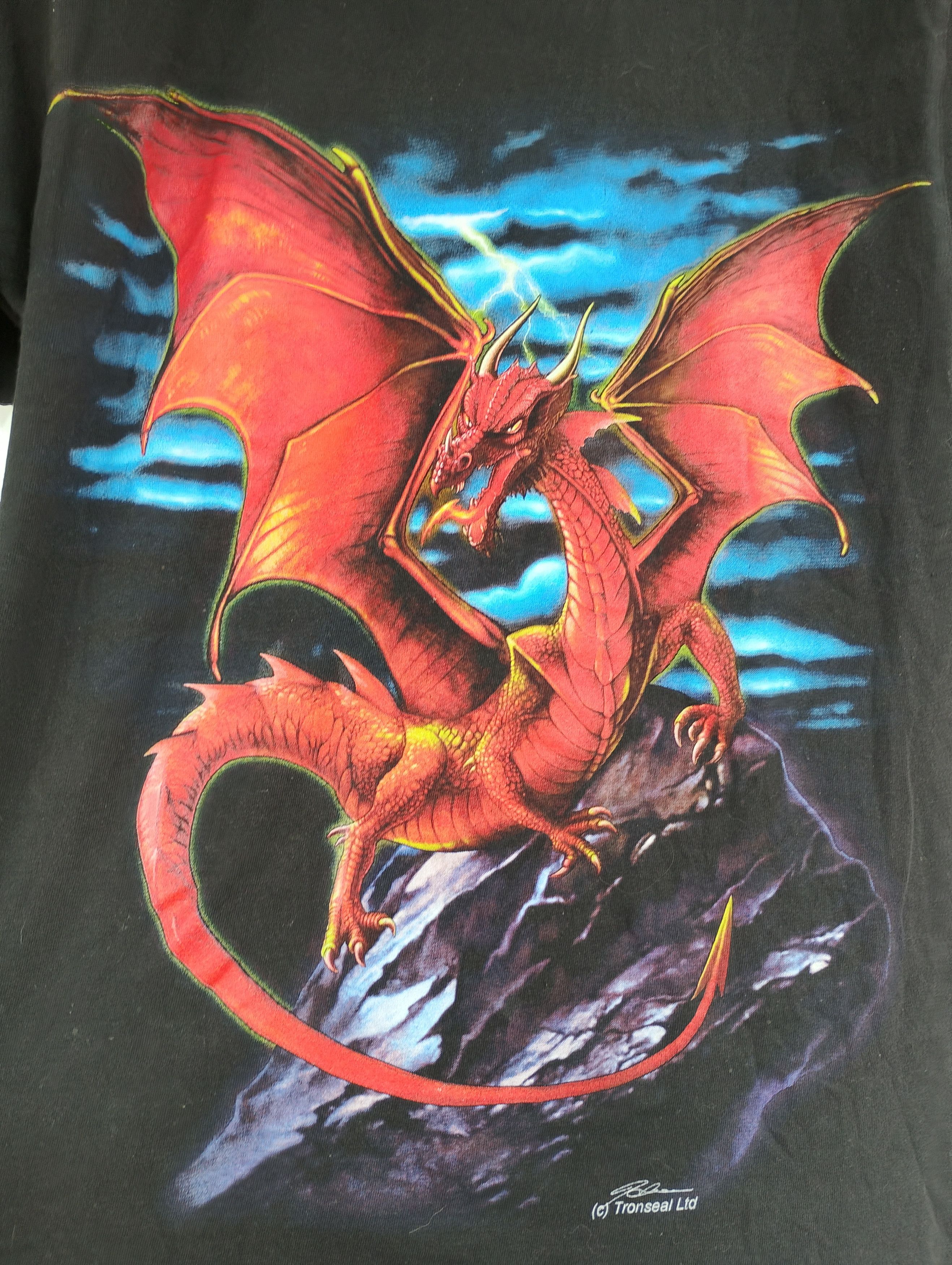 Vintage Vintage 1990s Dark Fantasy Graphic Tronseal Ltd t-shirt M Size US M / EU 48-50 / 2 - 5 Thumbnail
