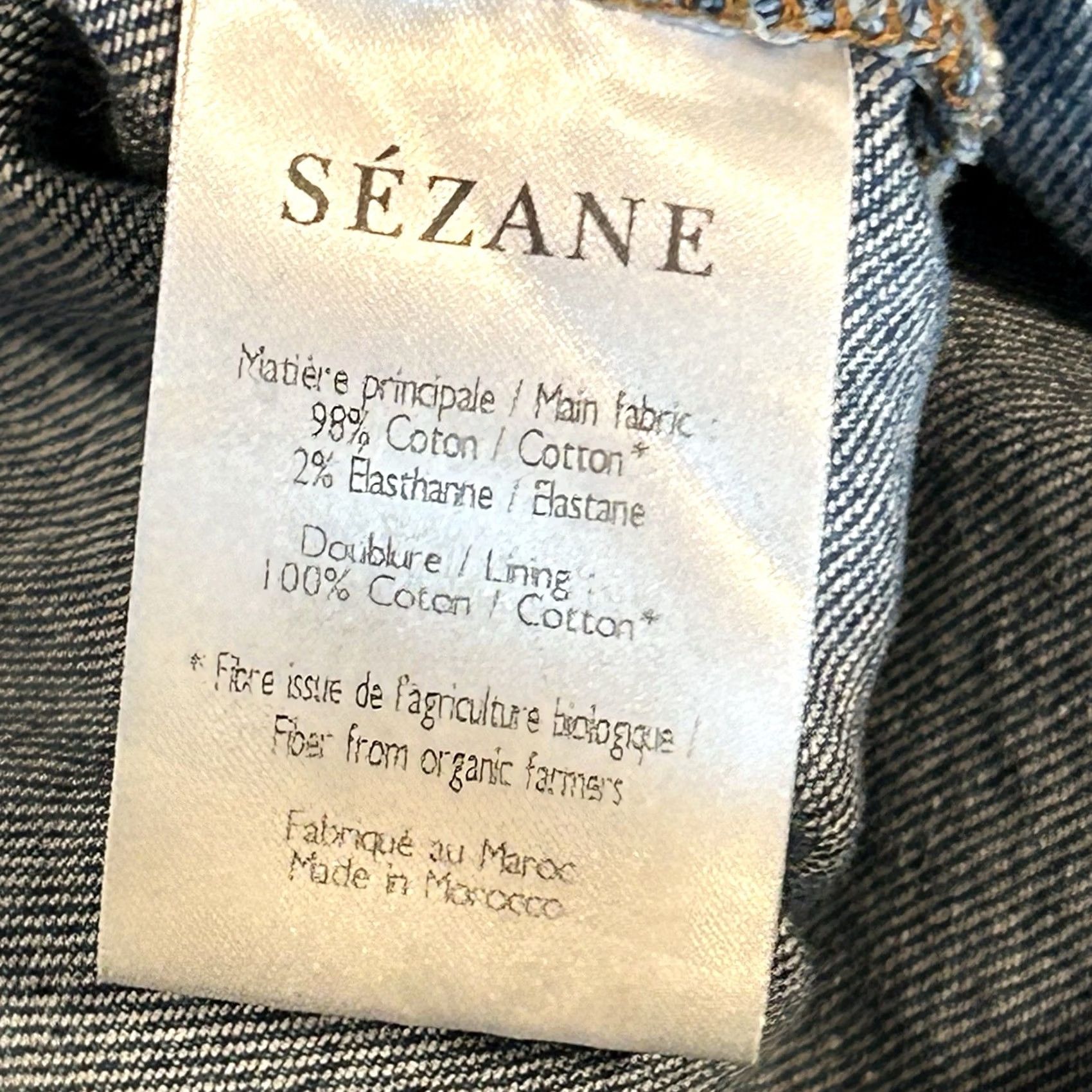 Vintage VINTAGE: No Sézane Austin Trousers Blue Denim Paperbag Tie Waist Women FR 38 Jeans Slim? No Size 26" / US 2 / IT 38 - 7 Thumbnail