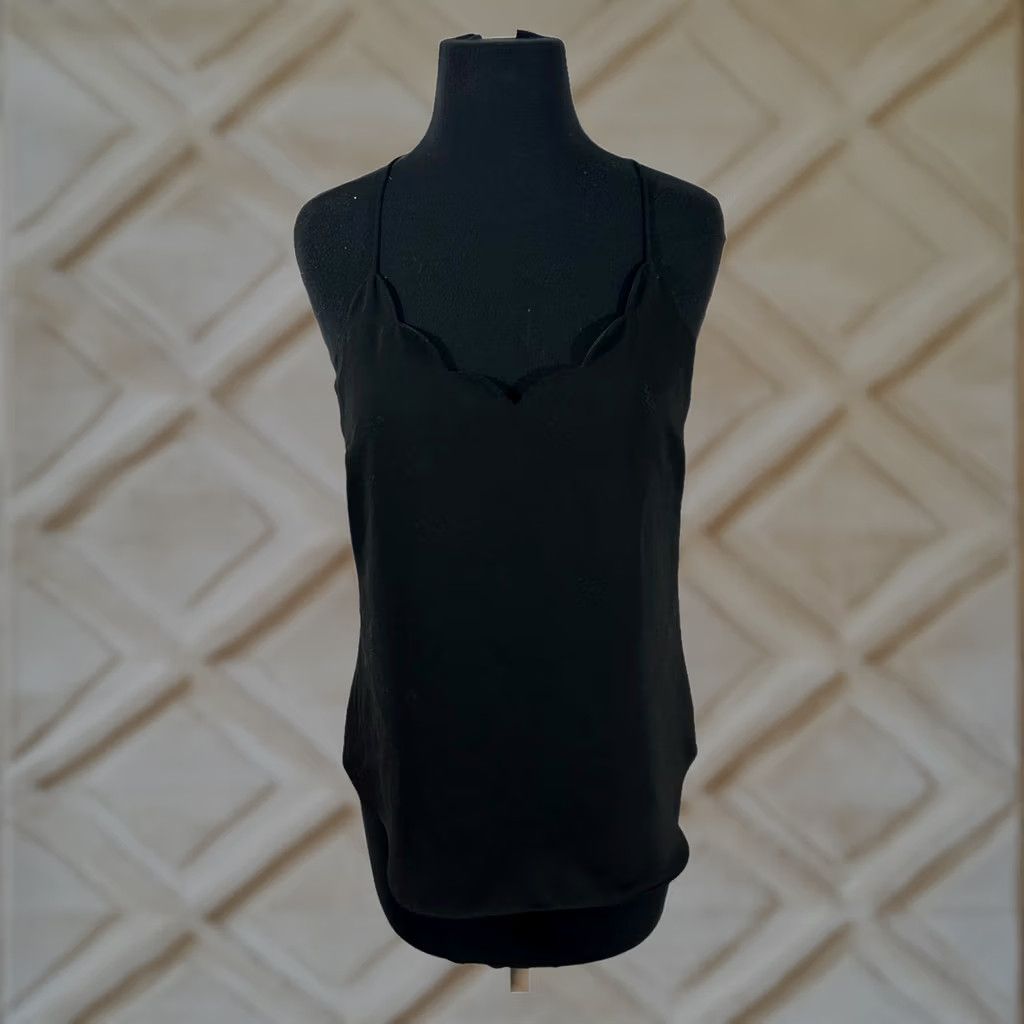 Vintage J Crew Tank Top Womens 6 Black Blouse Size M / US 6-8 / IT 42-44 - 1 Thumbnail