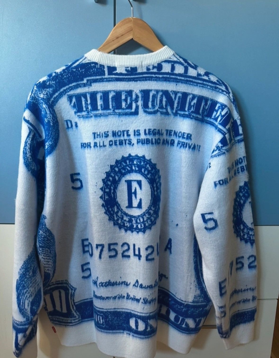 Supreme Supreme Franklin Money Sweater Size US L / EU 52-54 / 3 - 2 Thumbnail