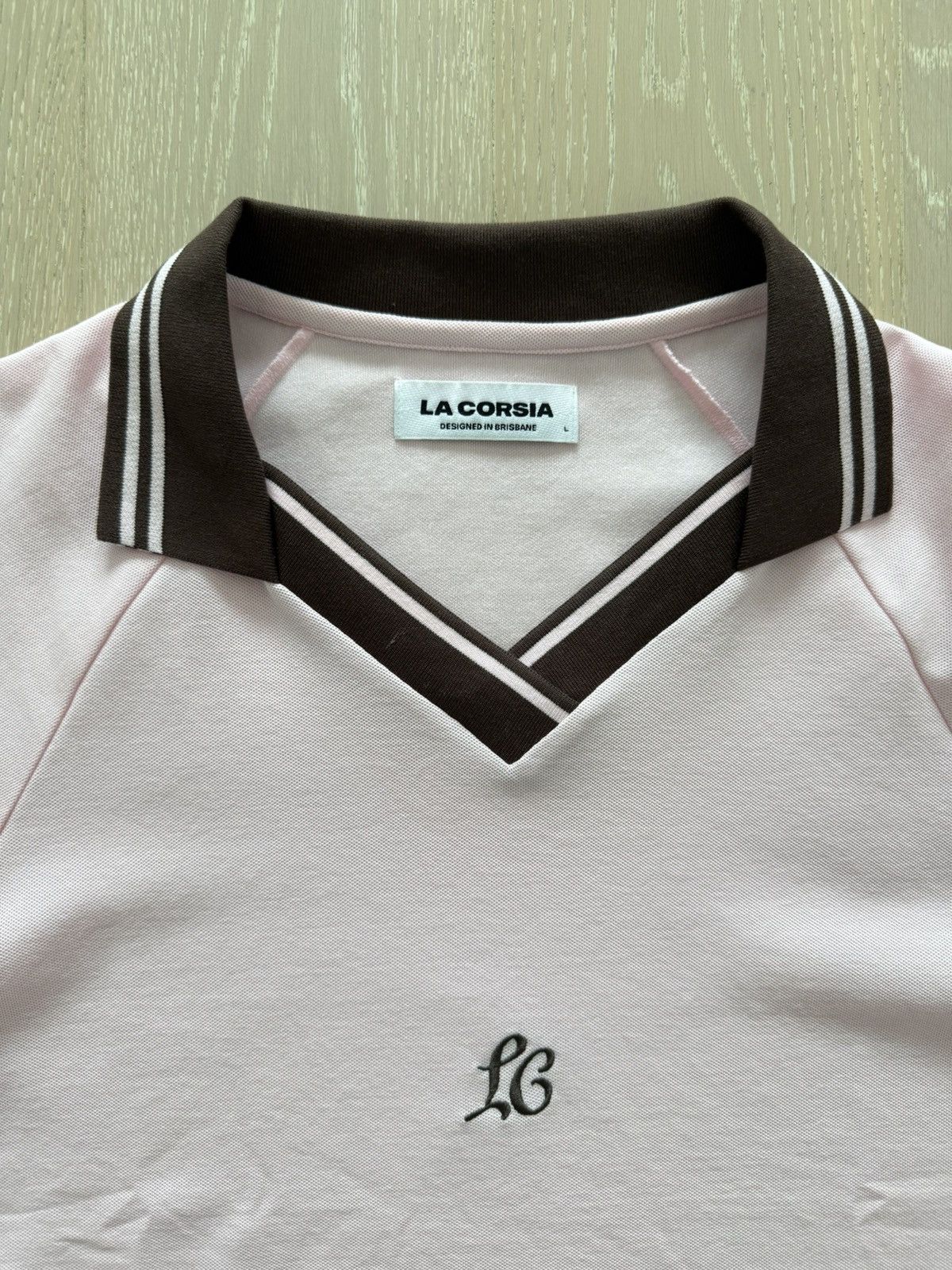 Other La Corsia Brown Pink Polo Size US L / EU 52-54 / 3 - 3 Thumbnail
