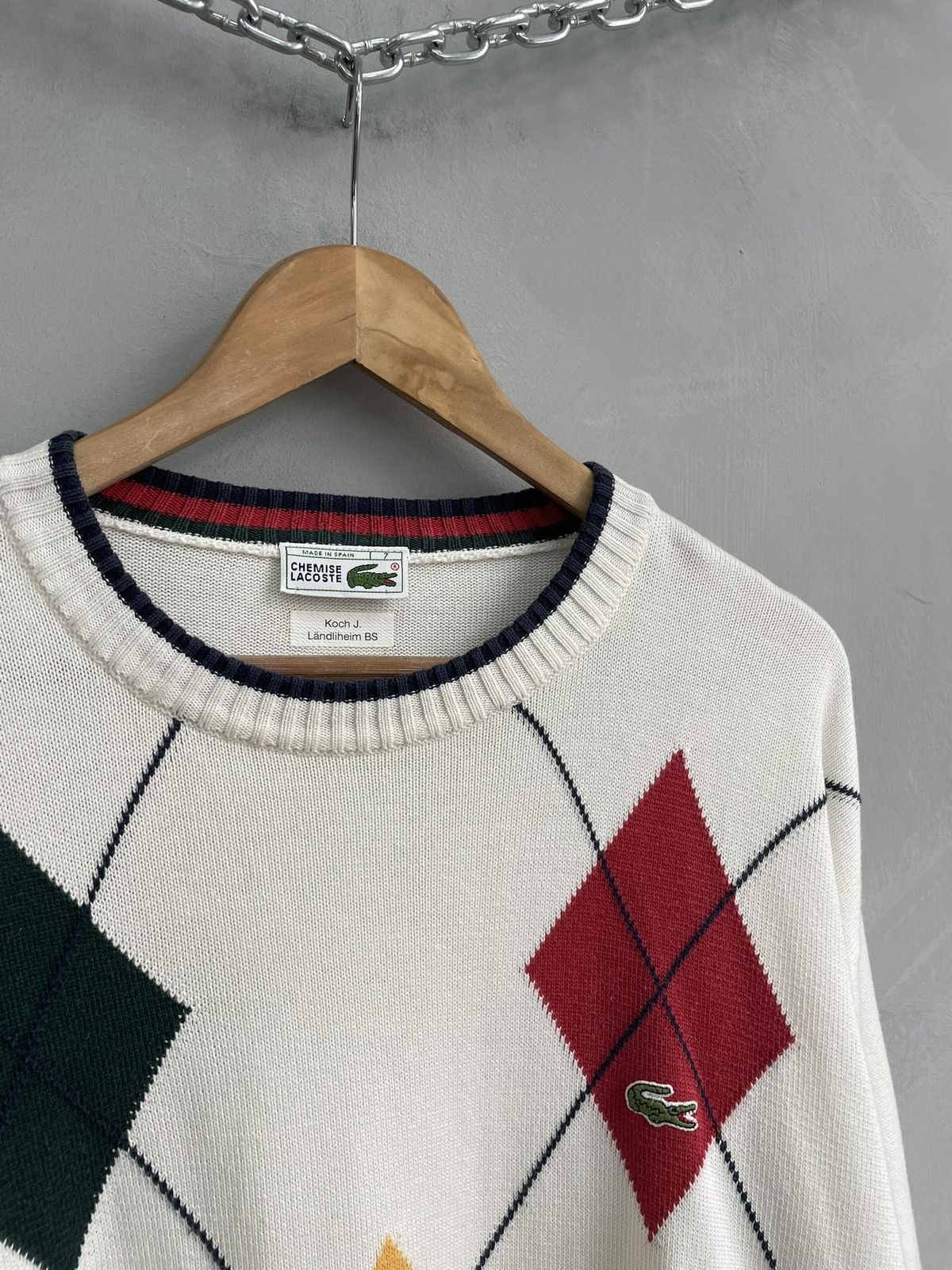 Lacoste Vintage Lacoste chemise old money sweater y2k Size US L / EU 52-54 / 3 - 3 Thumbnail