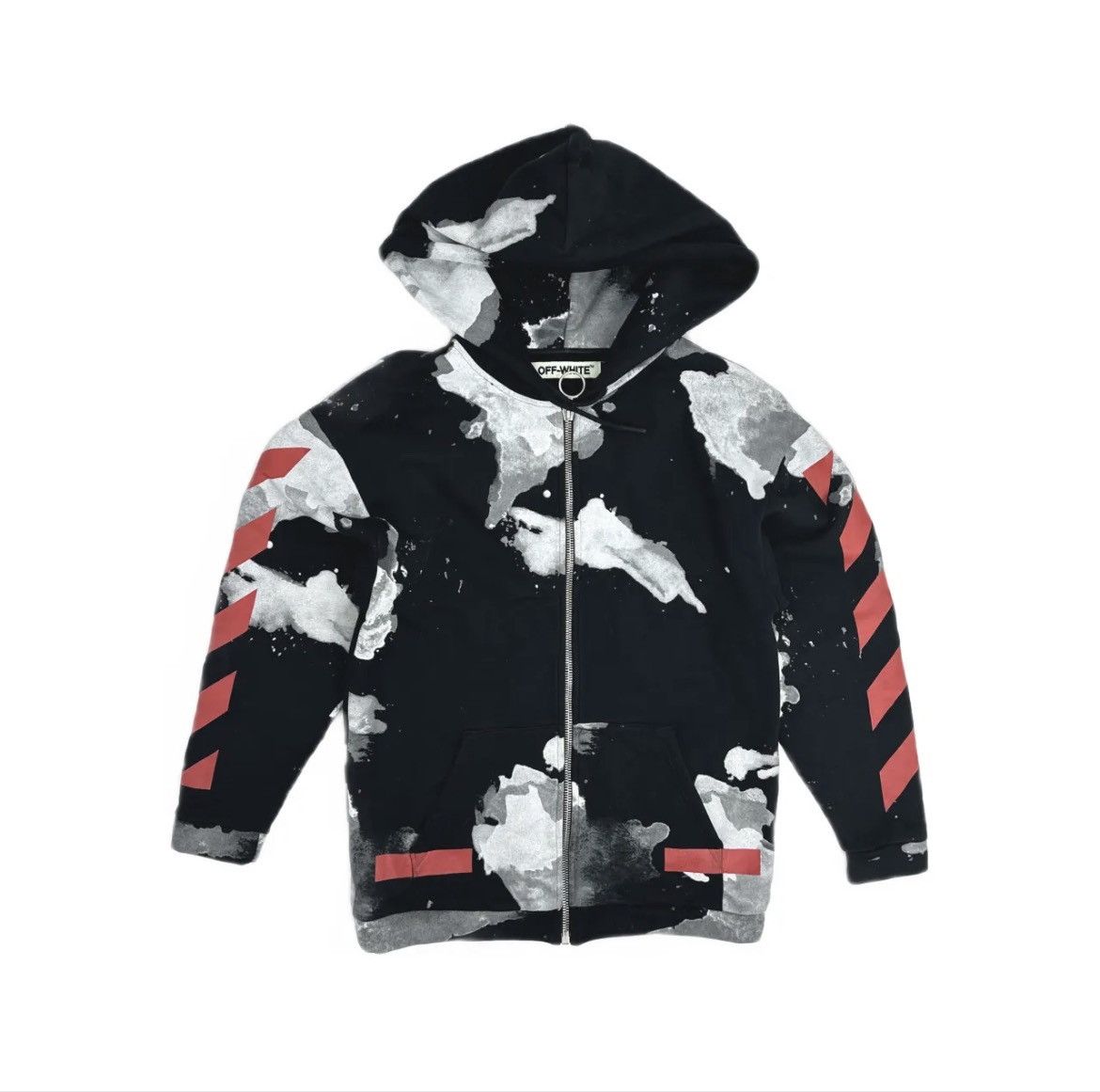 Off-White Liquid Spots Zip-Up Hoodie Size US XS / EU 42 / 0 - 1 Thumbnail