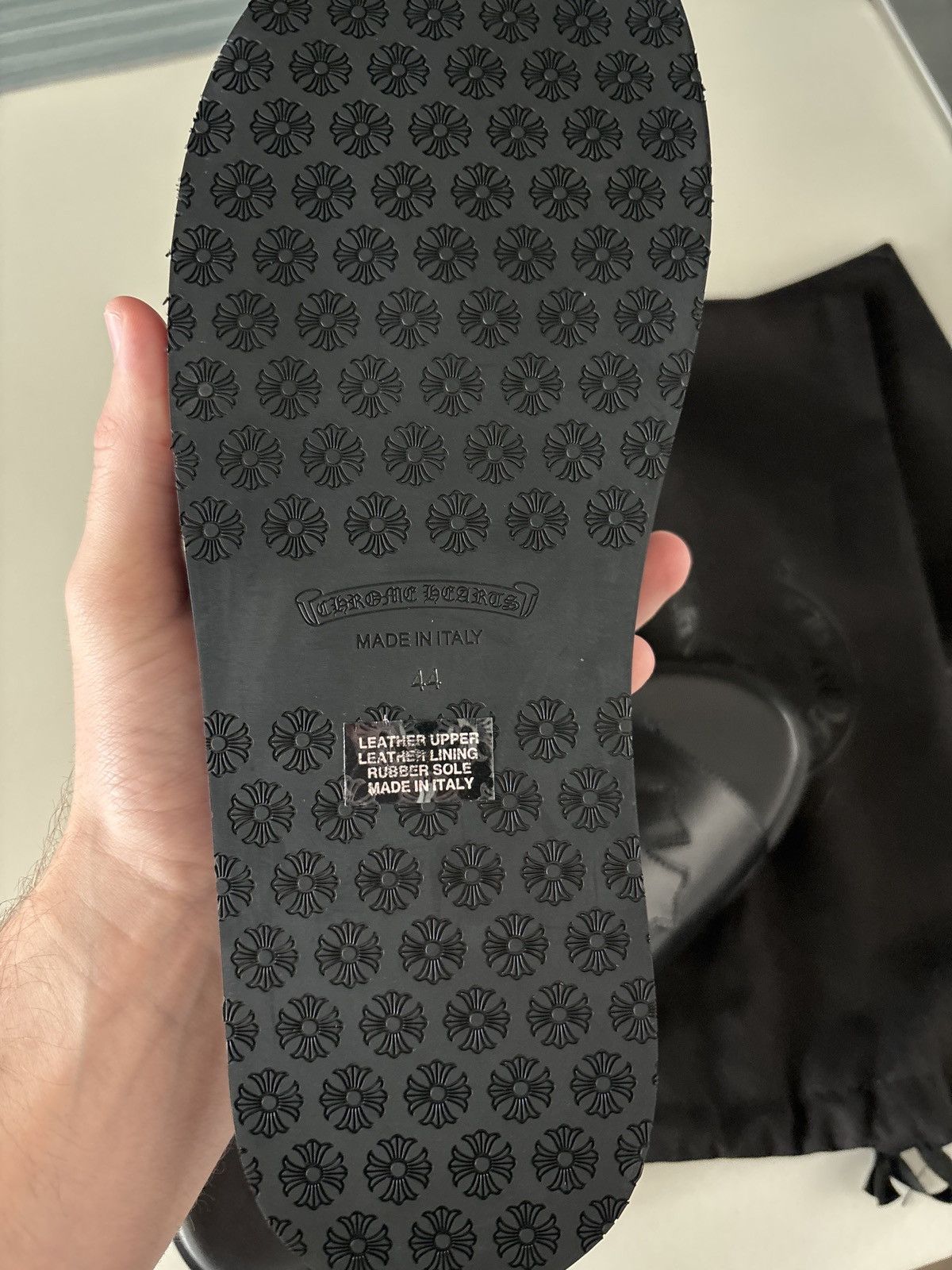 Chrome Hearts Chrome Hearts Leather Plus Patch Slides Brand New Size US 10.5 / EU 43-44 - 6 Thumbnail