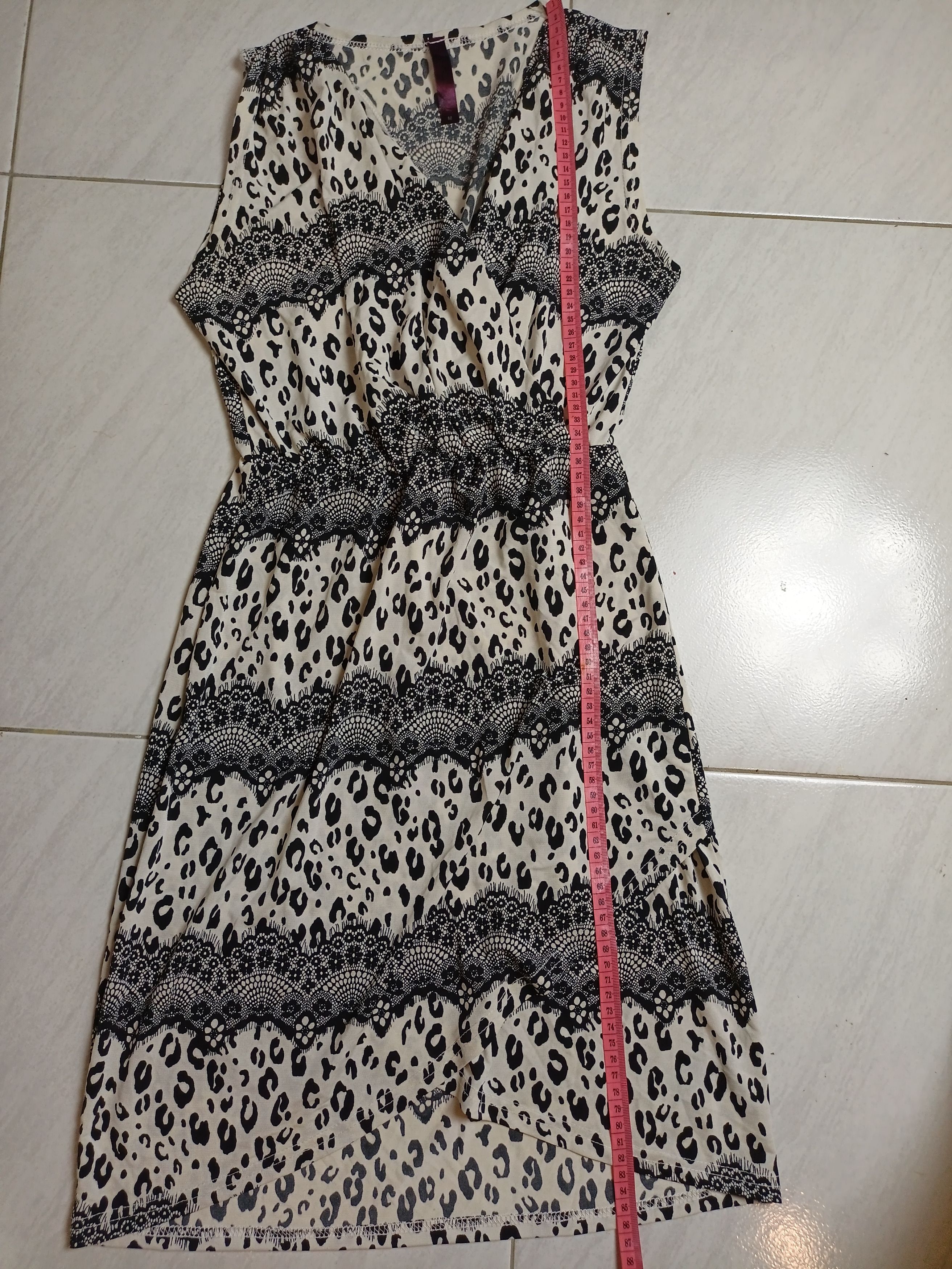Designer × DressCamp × Japanese Brand GUMZZI Women's Sleeveless Dress Leopard Print Size M / US 6-8 / IT 42-44 - 4 Thumbnail