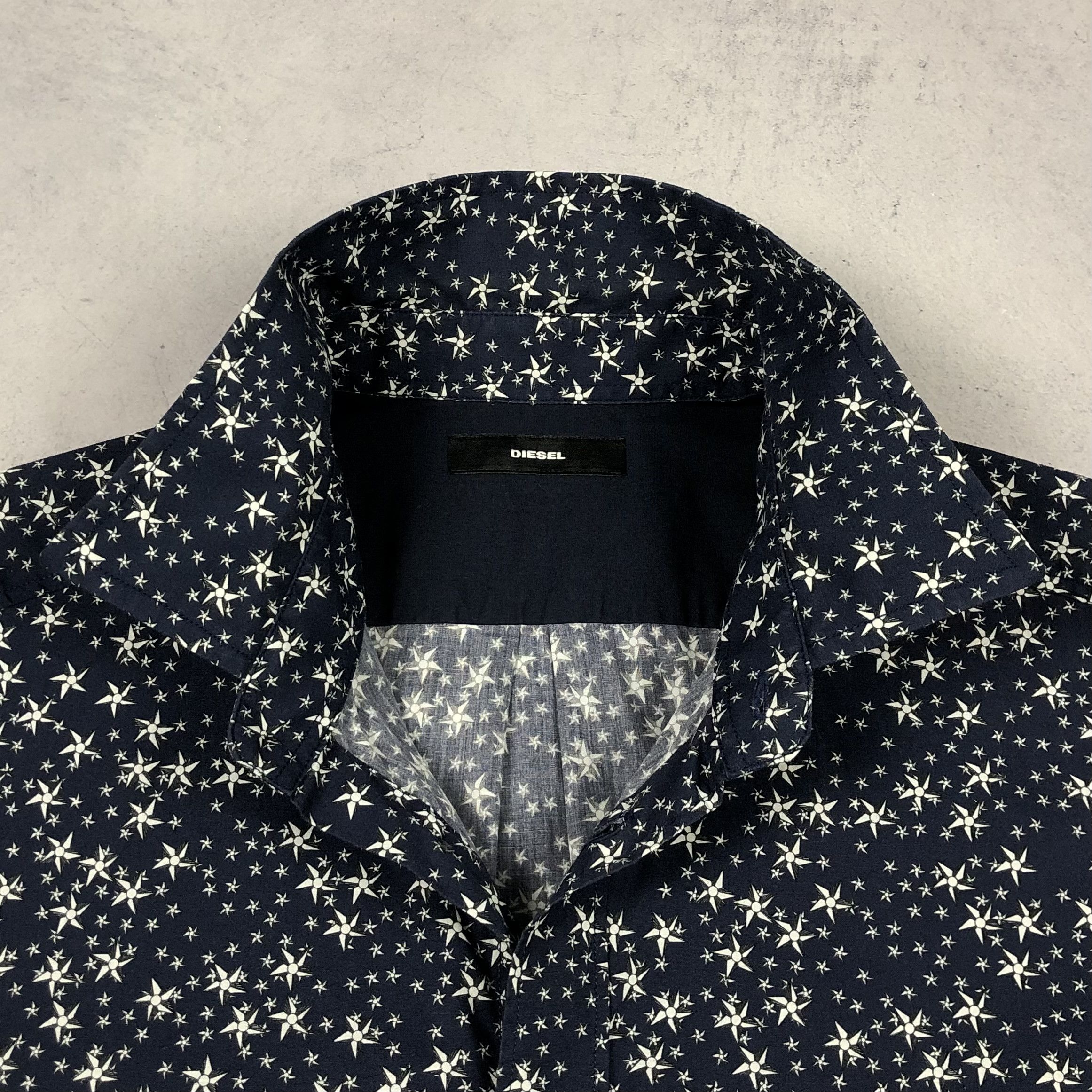 Diesel Diesel Pinwheel Star Pattern Button-up Shirt Size US XL / EU 56 / 4 - 11 Thumbnail