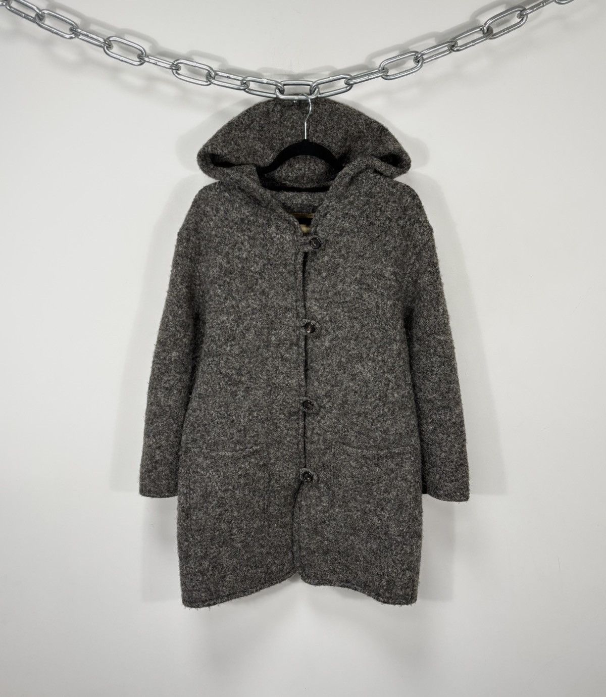 Other Moessmer Tiroler Loden Women’s Grey Wool Blend Duffle Coat Size S / US 4 / IT 40 - 1 Thumbnail