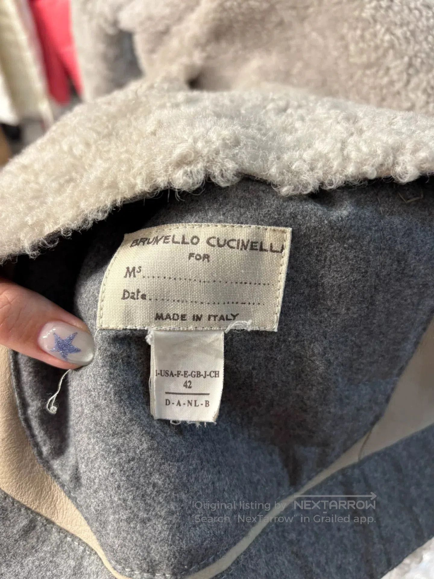 The Elder Statesman Grayish Green Sheepskin Coat. Size US XL / EU 56 / 4 - 5 Thumbnail