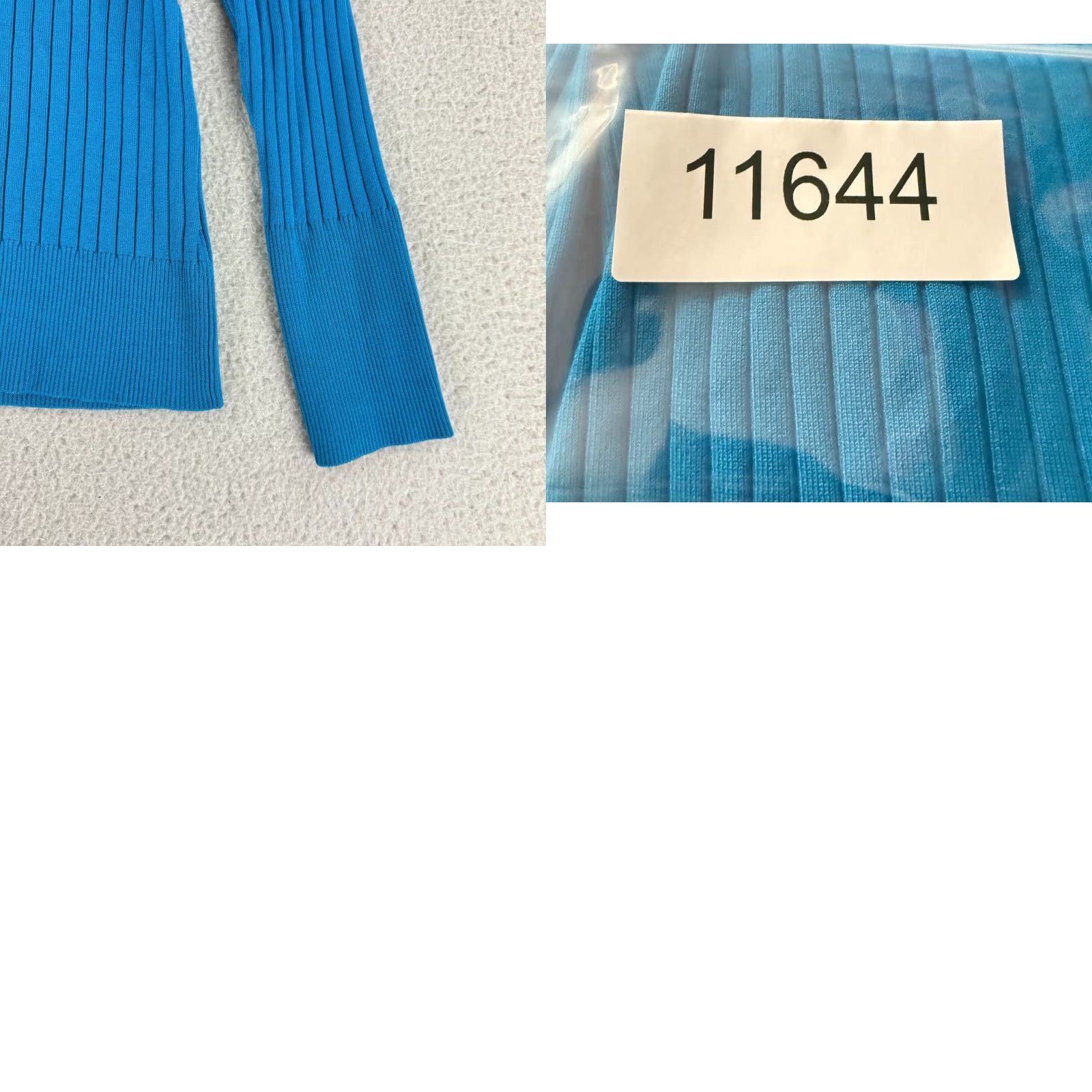 Boston Proper Boston Proper Cardigan Womens Medium Blue Ribbed Button-Up V-Neck Stretch LS Size M / US 6-8 / IT 42-44 - 9 Thumbnail