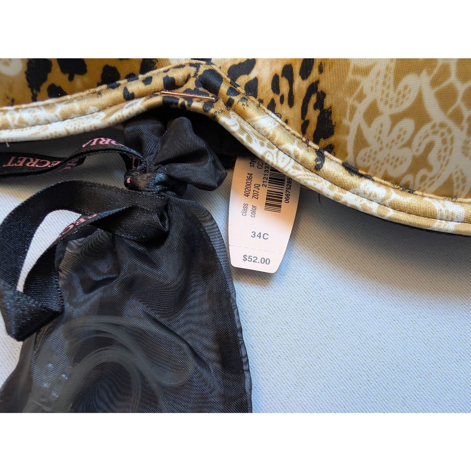 Victoria's Secret NWT Victoria’s Secret Bra 34C Leopard Lace Push-Up Size XXS / US 00 / IT 34 - 7 Thumbnail