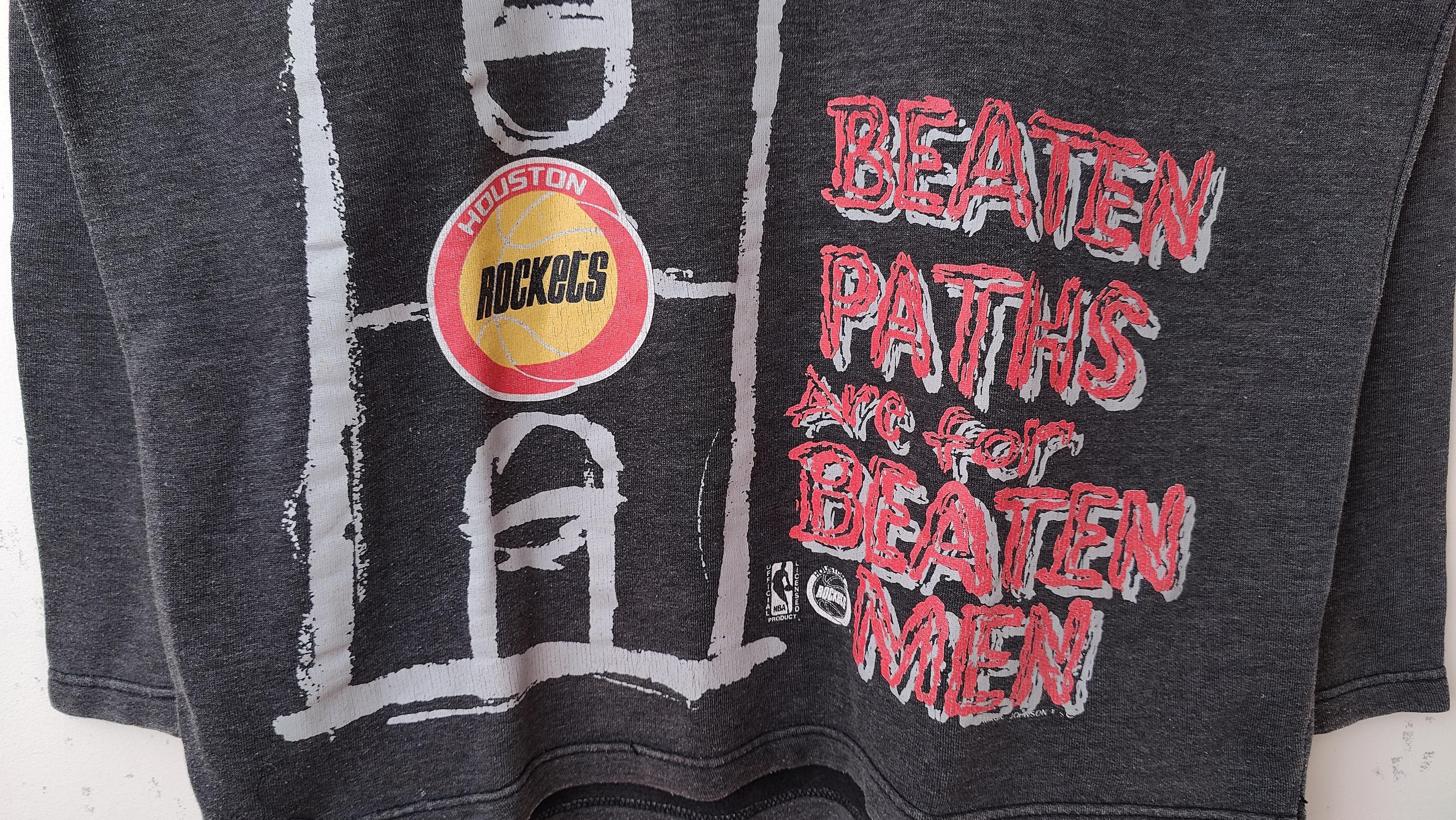 NBA Rare 90s Houston Rockets by Magic Johnson AOP Sweatshirt Size US XL / EU 56 / 4 - 4 Thumbnail