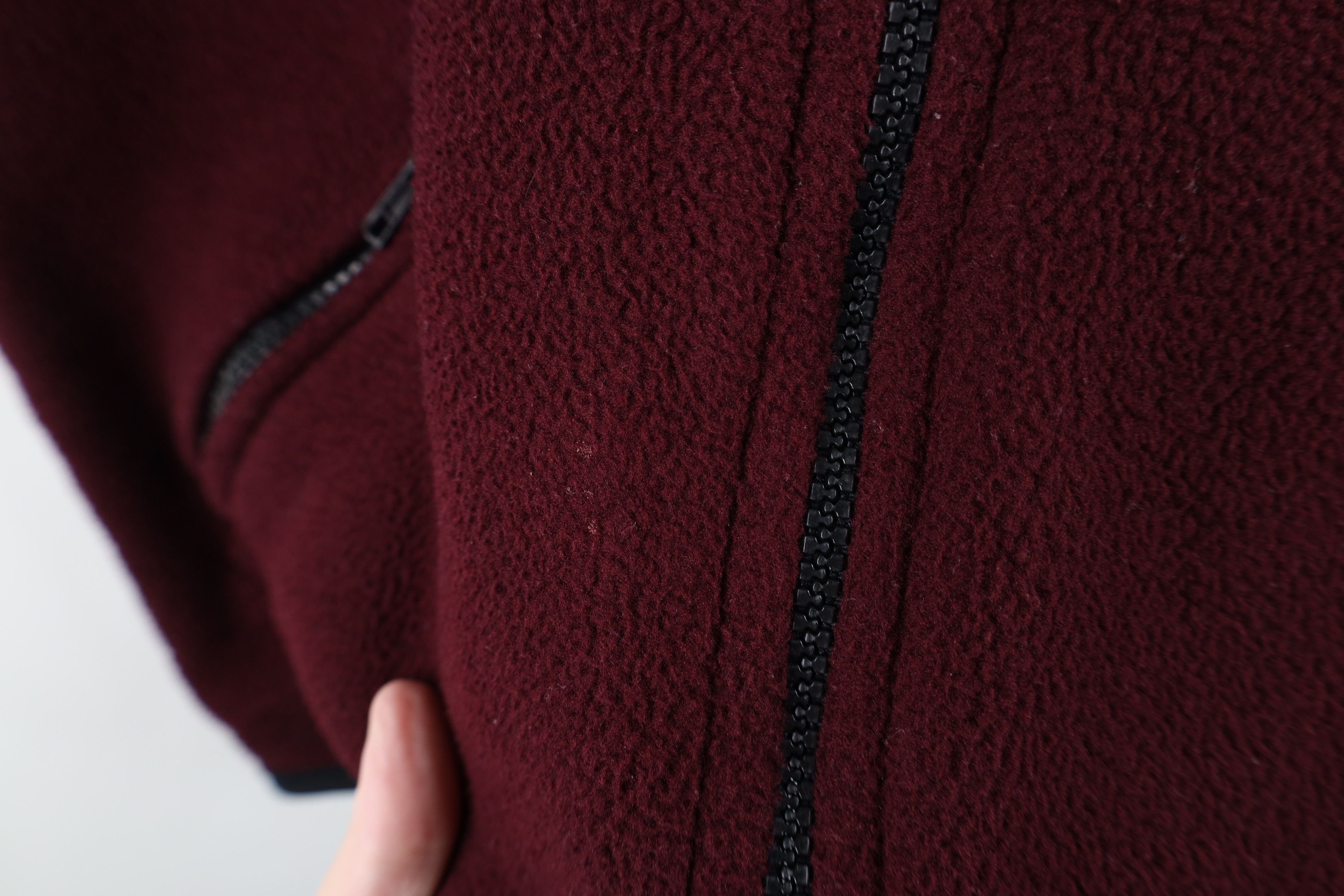 Vintage Vintage 90s Streetwear Full Zip Vest Jacket Burgundy USA Size US L / EU 52-54 / 3 - 4 Thumbnail
