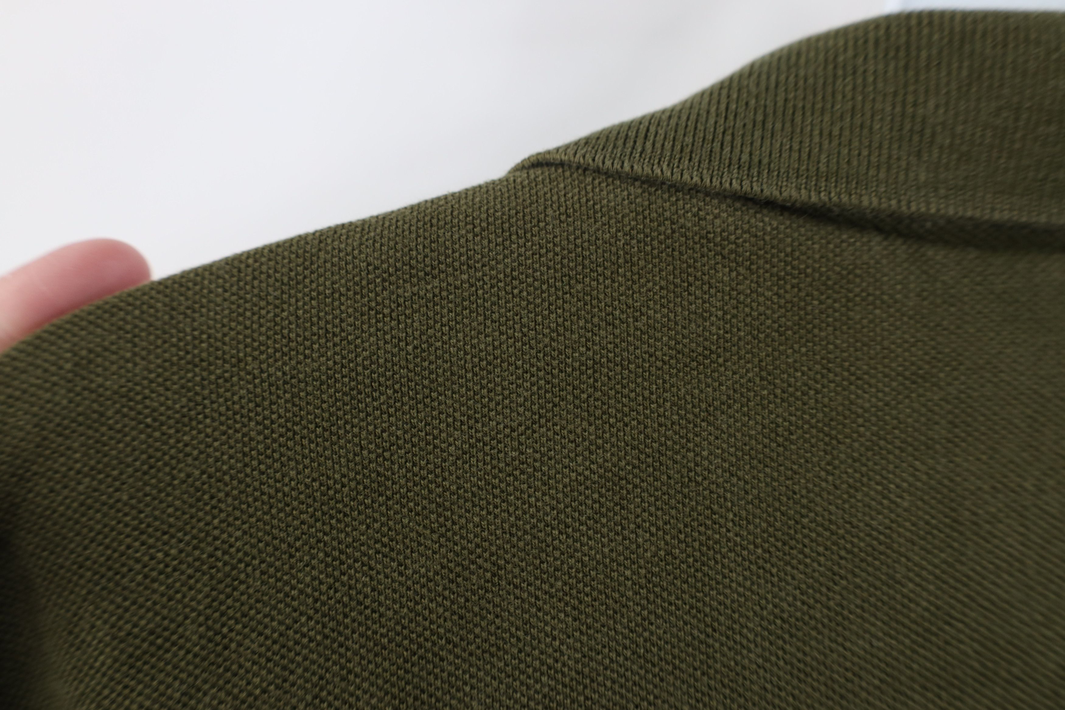 Eddie Bauer Vintage 90s Eddie Bauer Long Sleeve Polo Shirt Army Green Size US L / EU 52-54 / 3 - 10 Thumbnail