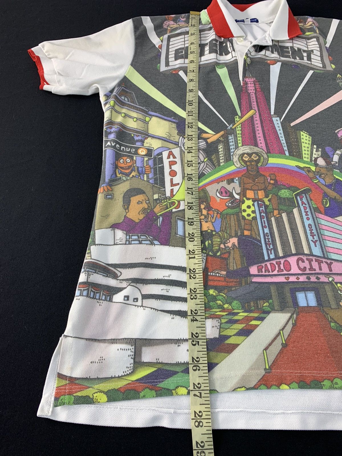 Japanese Brand Fifth Avenue New York City Entertainment Printed Polo Tee Size US M / EU 48-50 / 2 - 8 Thumbnail