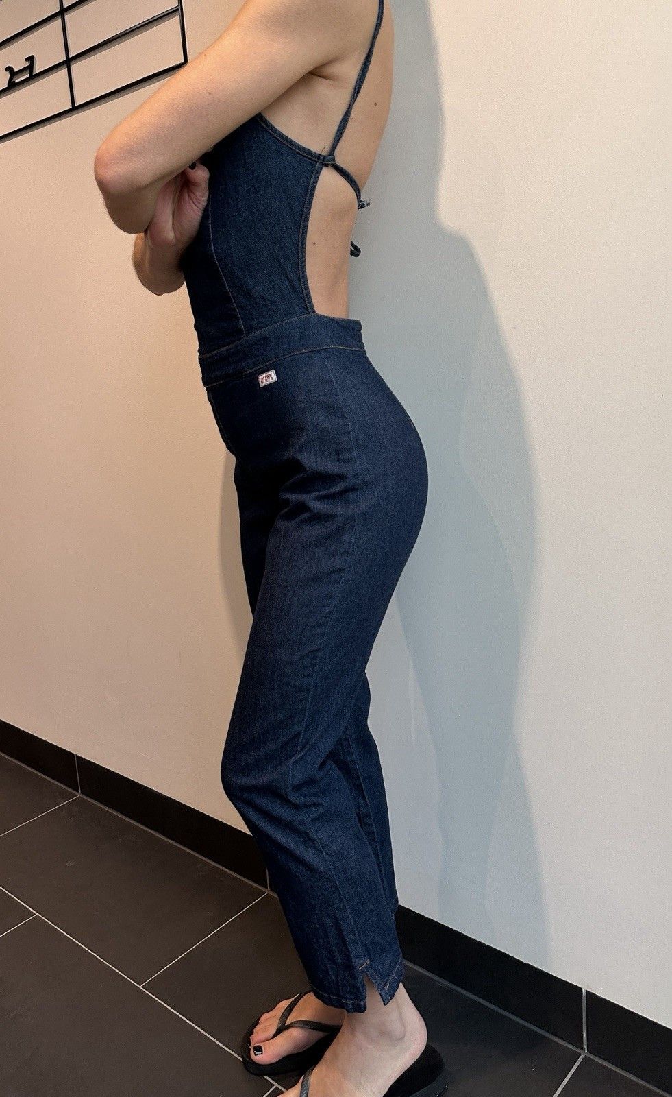Miss Sixty Miss Sixty Jumpsuit Open Back Vintage Y2k Festival Denim Size 26" / US 2 / IT 38 - 3 Thumbnail