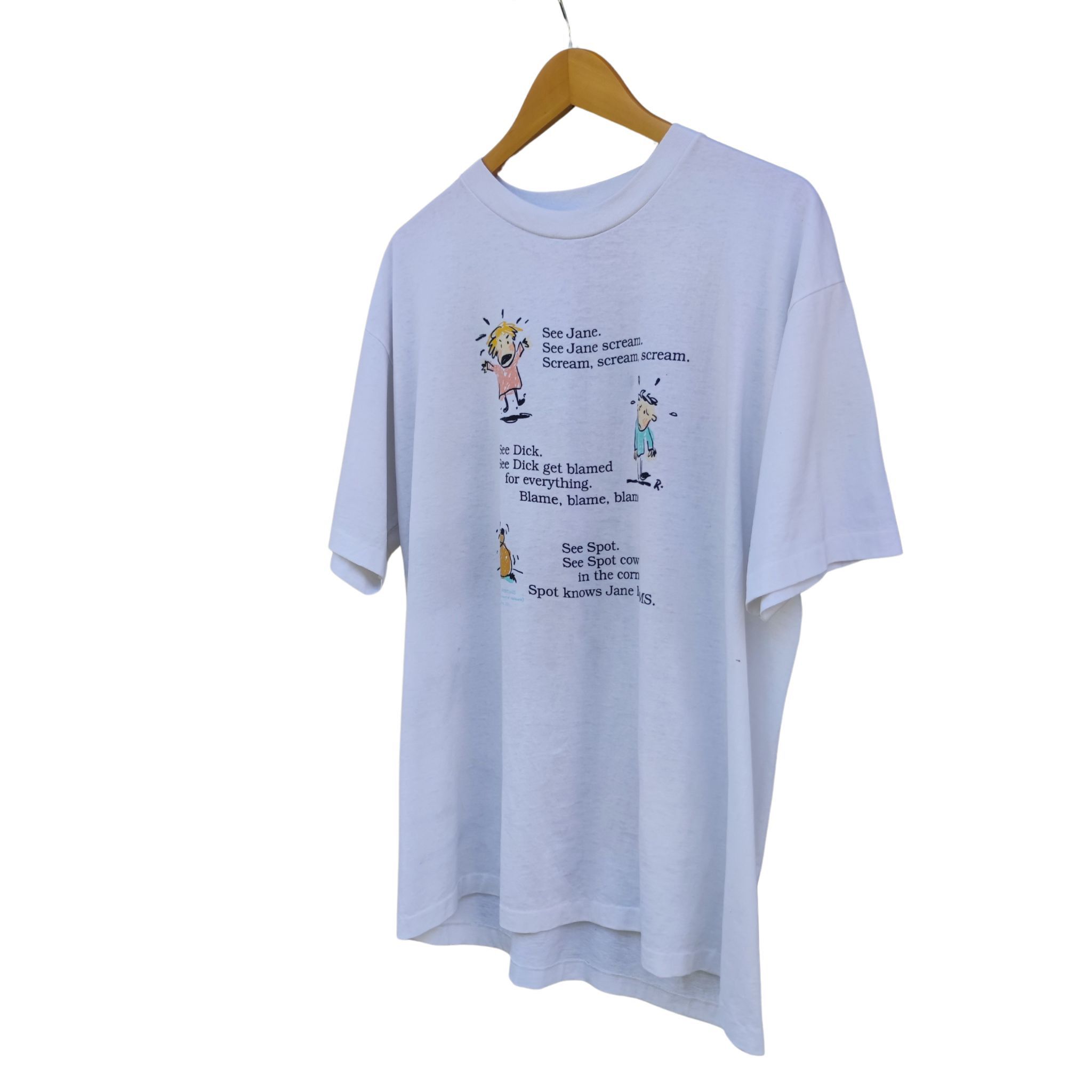 Cartoon Network × Vintage Hallmark Shoebox Greeting Jane PMS Humor Cartoon T Shirt Size US XL / EU 56 / 4 - 7 Thumbnail