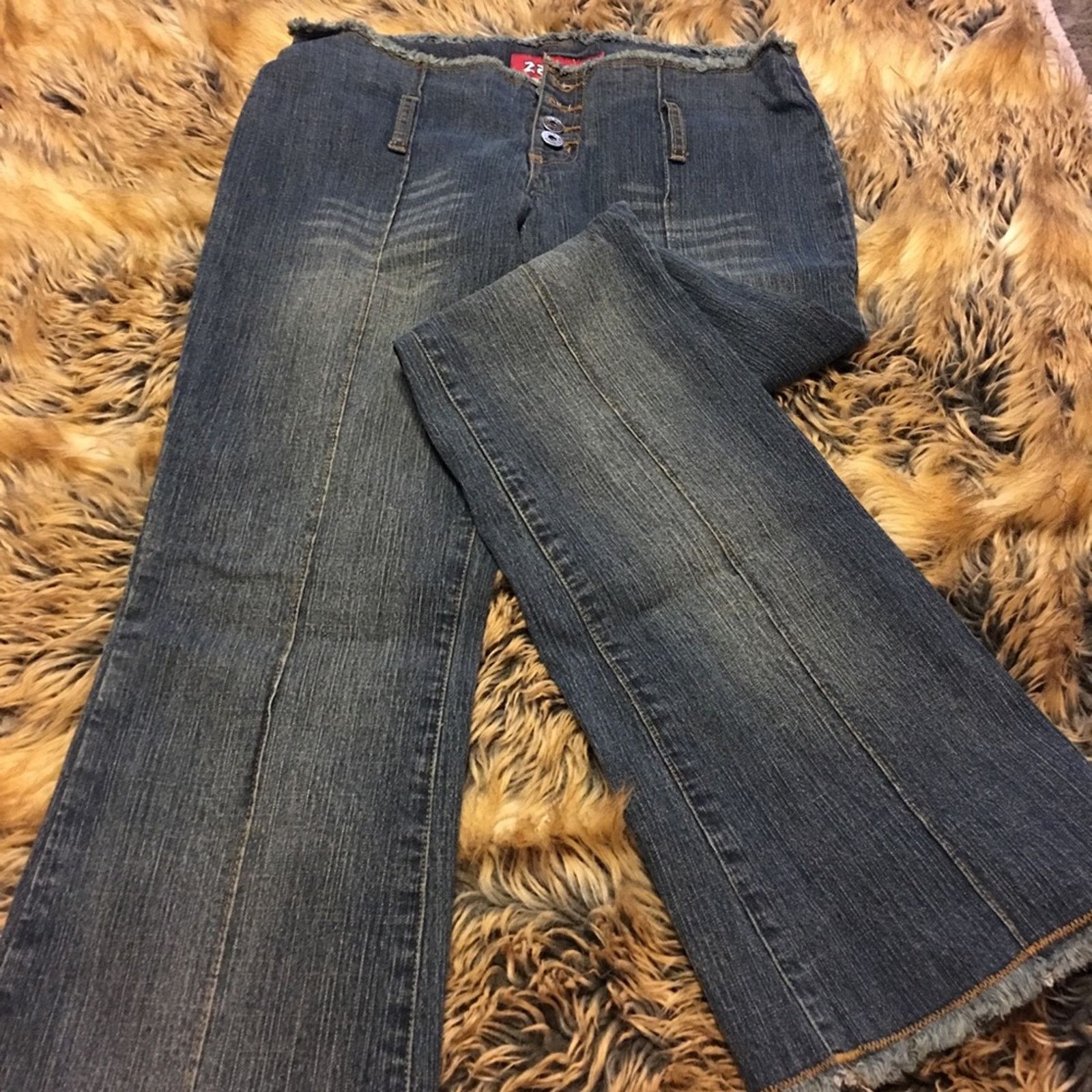 Other Zana-di low rise fray detailed jeans NWOT 5 Size 27" / US 4 / IT 40 - 1 Thumbnail
