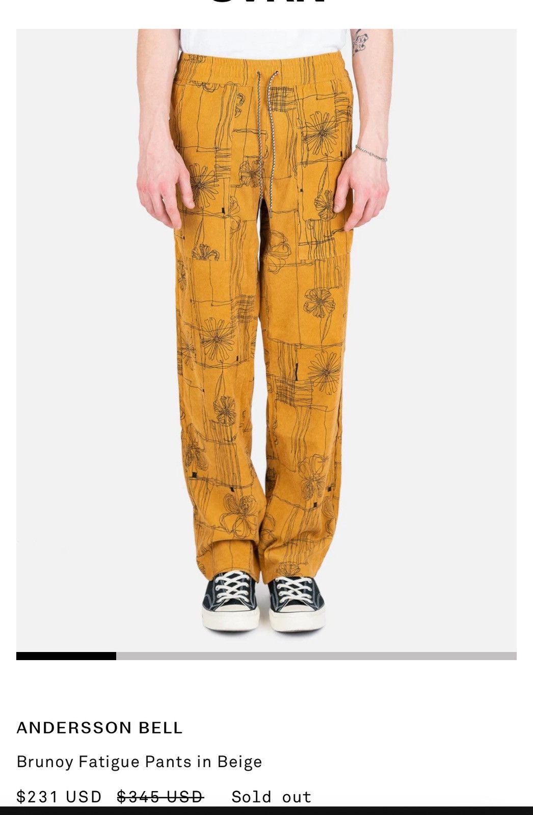 Andersson Bell Andersson Bell Brunoy fatigue pants size 48/32 Size US 32 / EU 48 - 6 Thumbnail