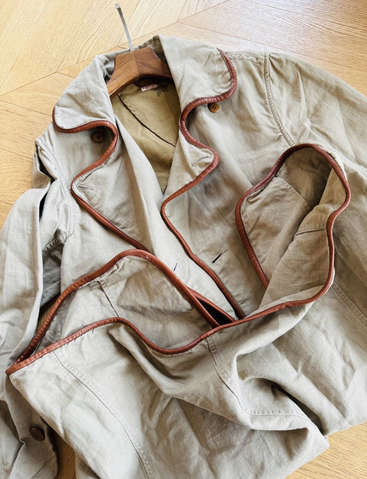 Kapital Kapital's new retro pure cotton cowhide trench coat jacket Size US M / EU 48-50 / 2 - 8 Thumbnail