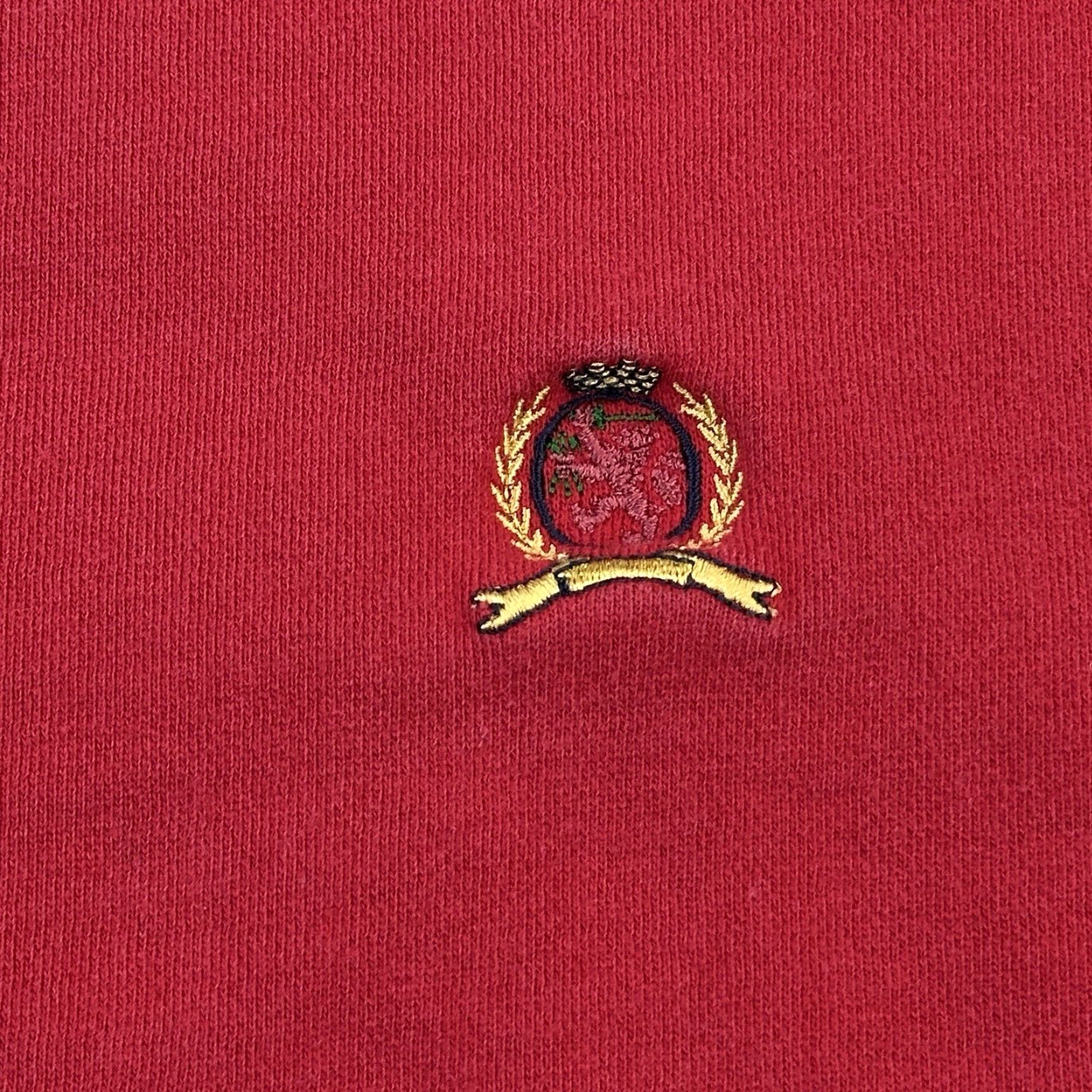 Tommy Hilfiger VINTAGE Tommy Hilfiger Sweatshirt Mens XL Red Heavyweight Crewneck Pullover 90s Size US XL / EU 56 / 4 - 4 Thumbnail