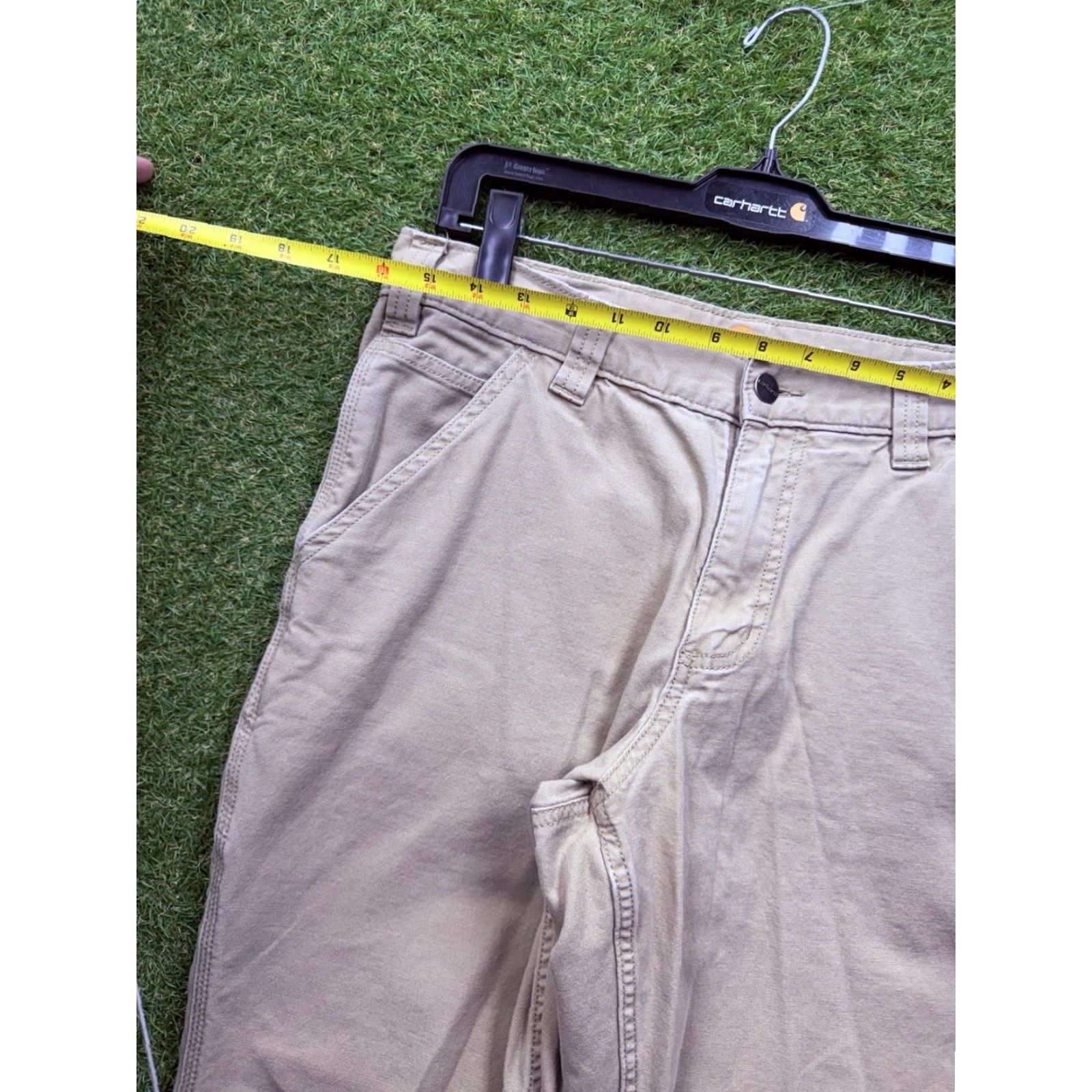 Carhartt VINTAGE Carhartt Pants Mens 32x30 Relaxed Fit Khaki Cotton Duck Workwear 102291 253 Size US 32 / EU 48 - 4 Thumbnail
