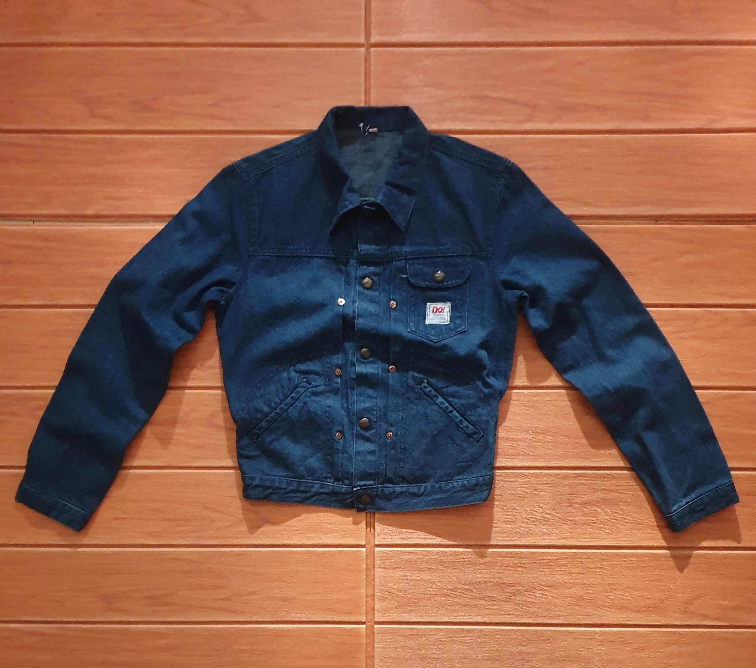 Japanese Brand 💥Vintage Do Family & Co Denim jacket Size US XXS / EU 40 - 1 Thumbnail