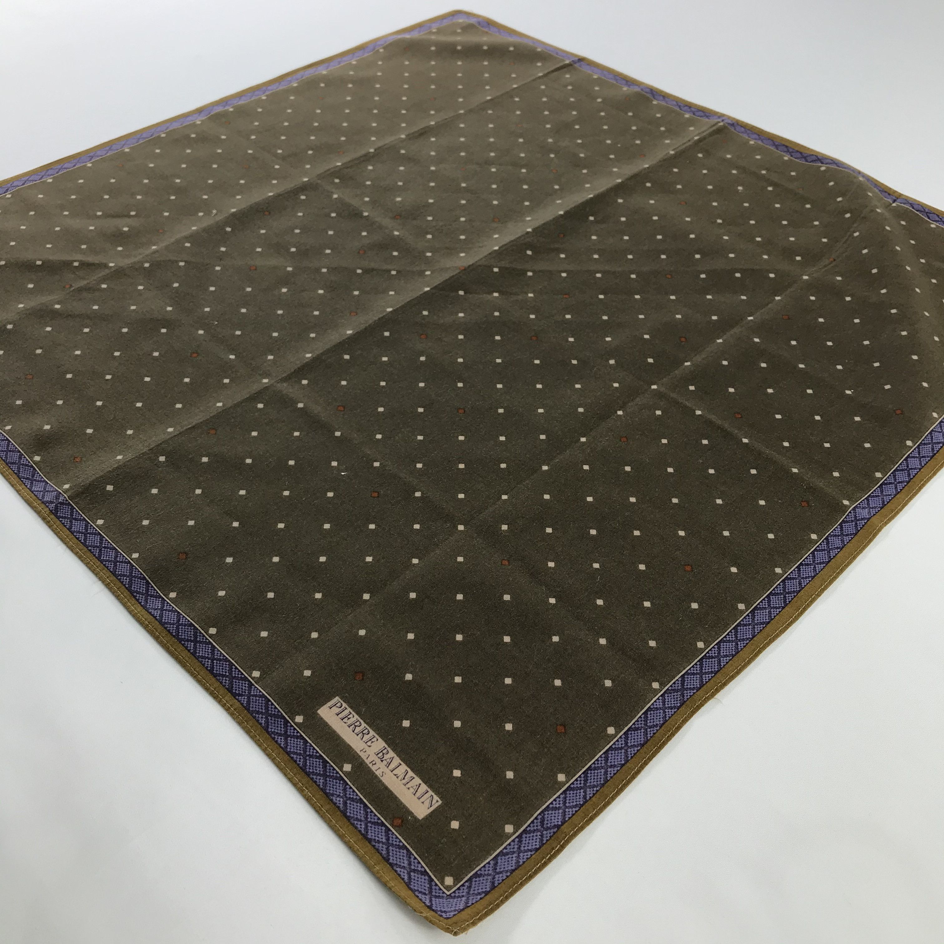 Pierre Balmain × Vintage Pierre Balmain Bandana / Handkerchief / Neckerchief - S773 Size ONE SIZE - 2 Thumbnail