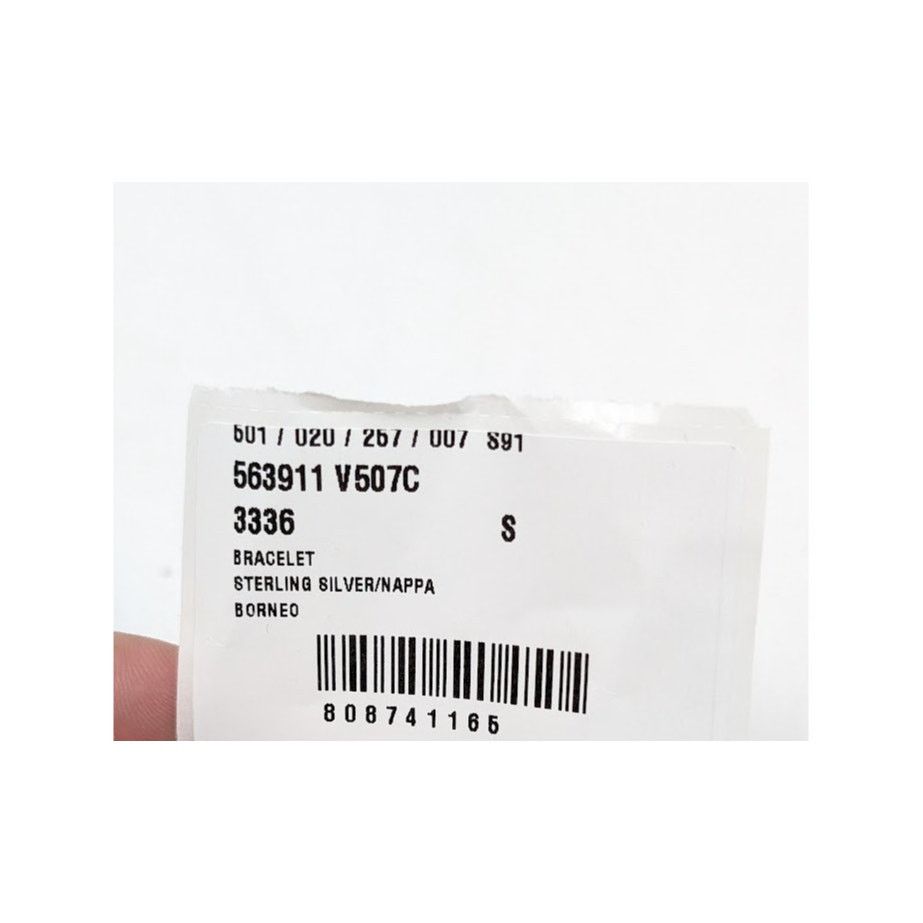 Bottega Veneta o1rshd1 Size: S / Silver/Nappa Sterling Bracelet in Borneo Size ONE SIZE - 11 Thumbnail